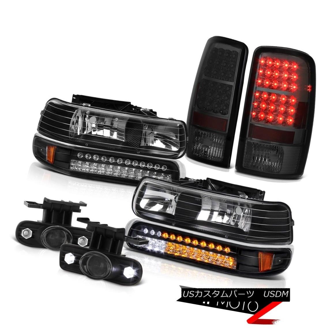 ヘッドライト 2000-2006 Tahoe Bumper SMD Parking Headlights Tail Lights Projector Tinted Fog 2000-2006タホバンパーSMDパーキングヘッドライトテールライトプロジェクターティントドフォグ 【並行輸入品】