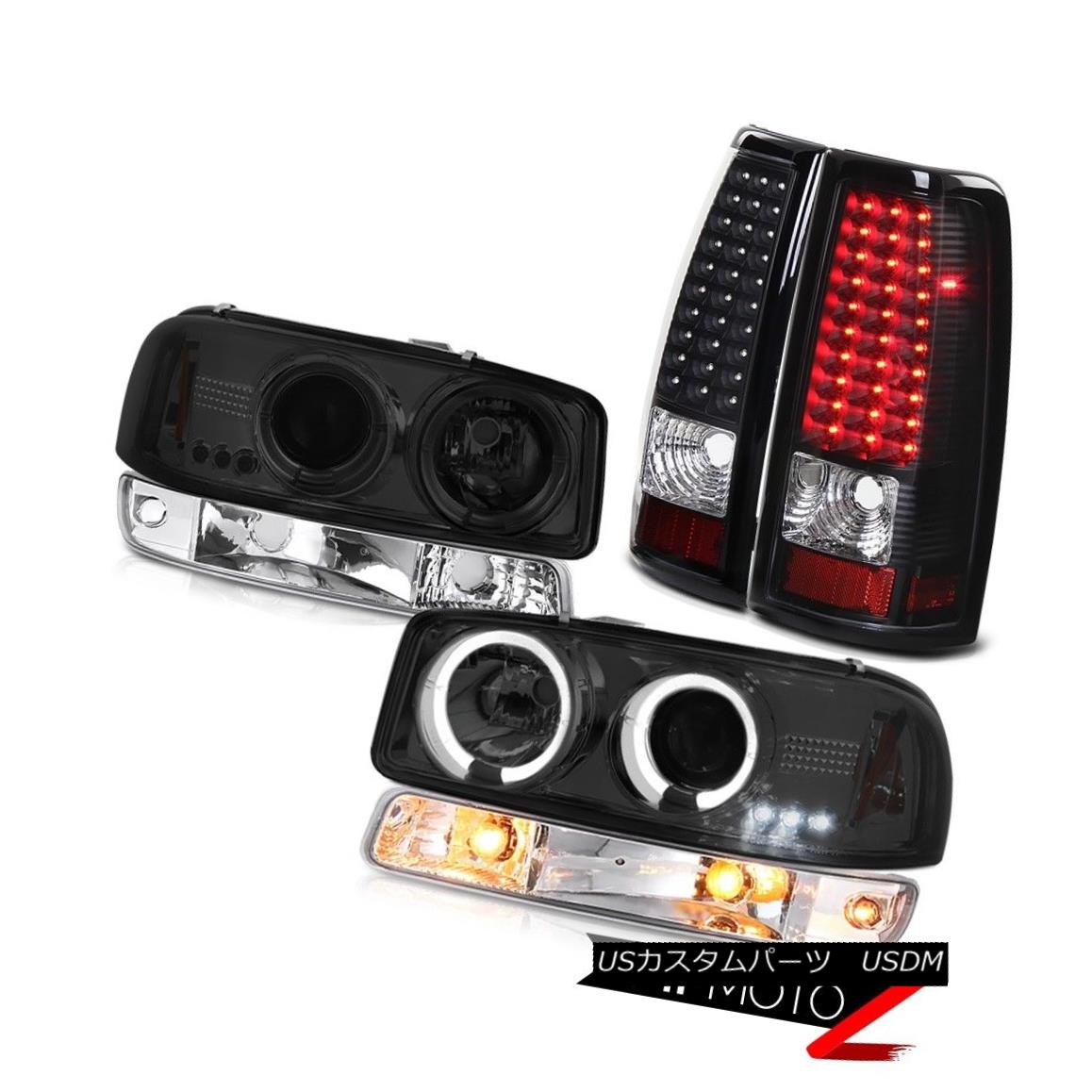 ヘッドライト 99-02 Sierra 4.3L Inky black smd tail lights chrome signal lamp headlights LED 99-02シエラ4.3L Inkyブラックsmdテールライトクロム信号ランプヘッドライトLED 【並行輸入品】