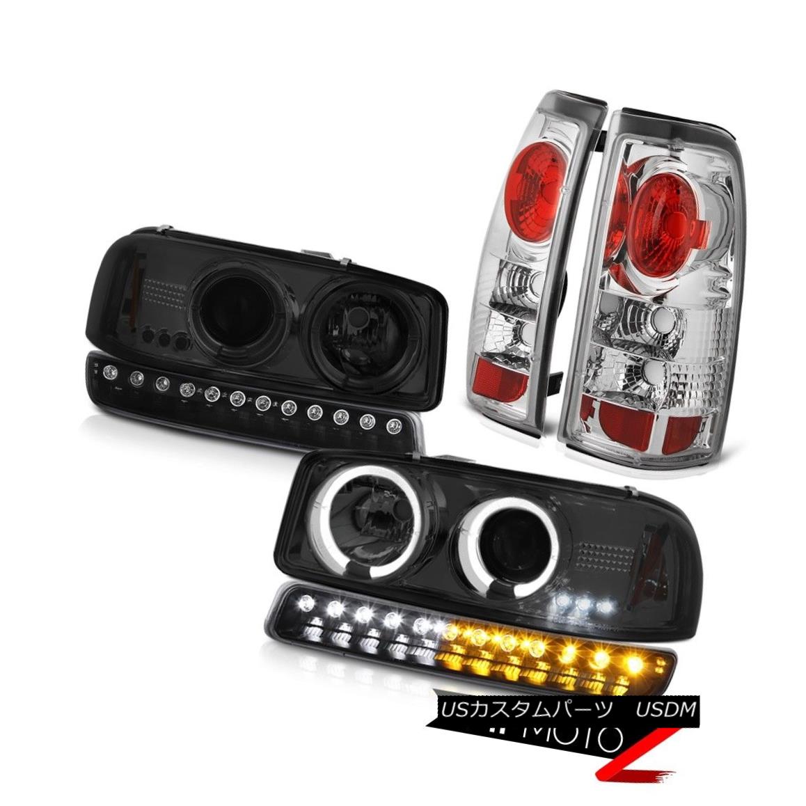 ヘッドライト 1999-2002 Sierra SL Tail brake lamps parking light dark smoke headlights Euro 1999-2002 Sierra SLテール・ブレーキ・ランプ 【並行輸入品】