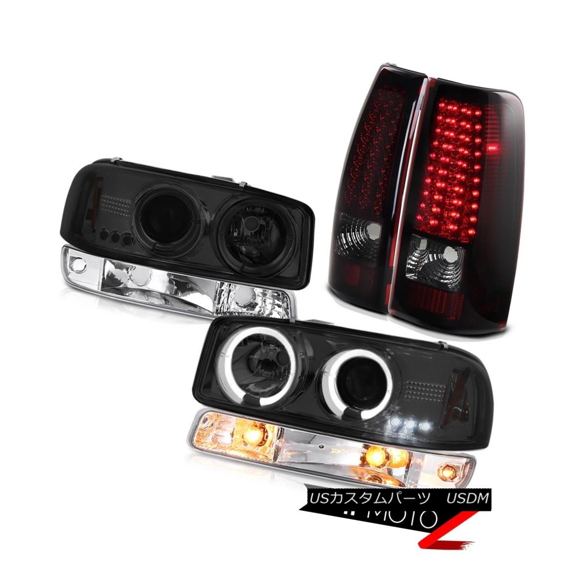 ヘッドライト 1999-2002 Sierra WT SMD taillights clear chrome parking light smokey headlamps 1999-2002シエラWT SMDテールライトは、クロムパーキングライトをクリアします。スモーヘッドランプ 【並行輸入品】