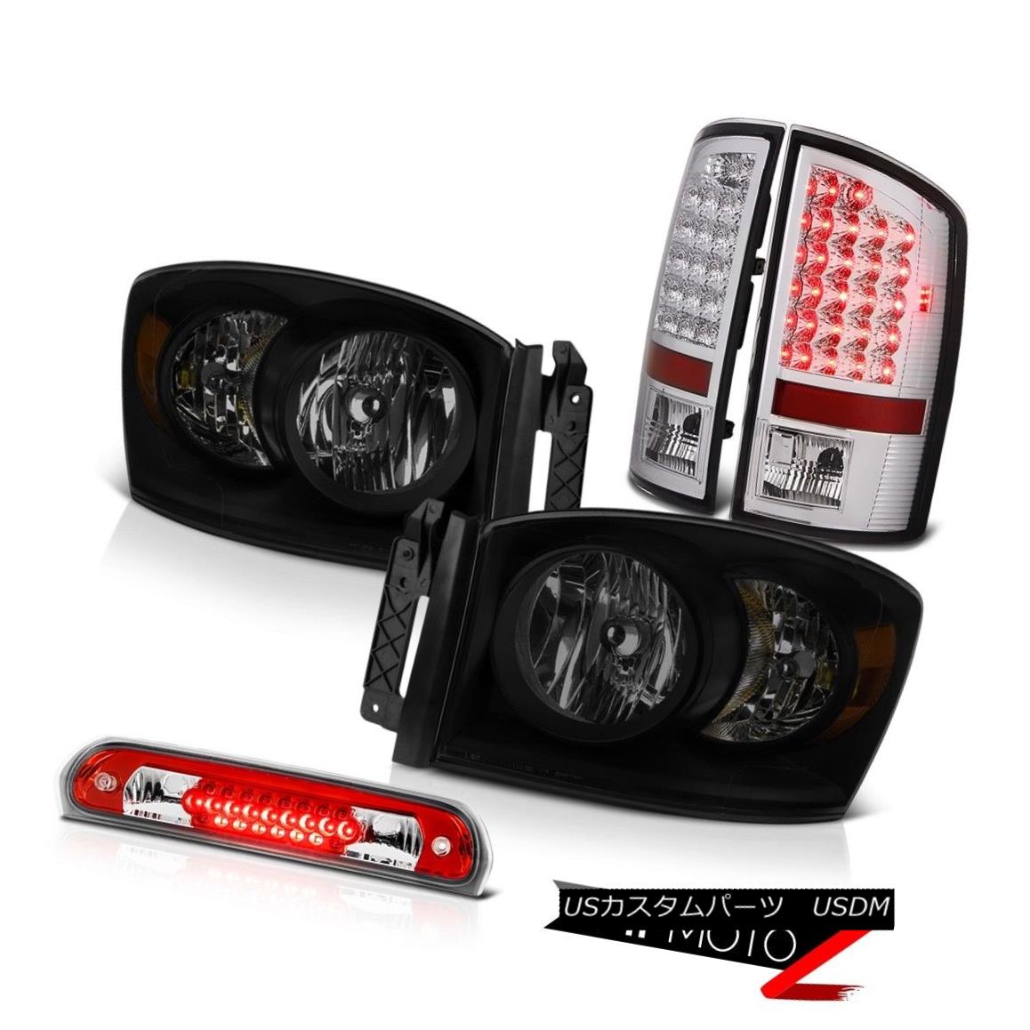 適切な価格 ライト ランプ 2500 1500 Ram 07 08 ヘッドライト 3500 Ws暗い煙ヘッドランプルーフブレーキライトテールライト 3500 2500 1500 Ram 07 08 Lights Tail Light Brake Roof Headlamps Smoke Darkest Ws Gs Louislegrand Com