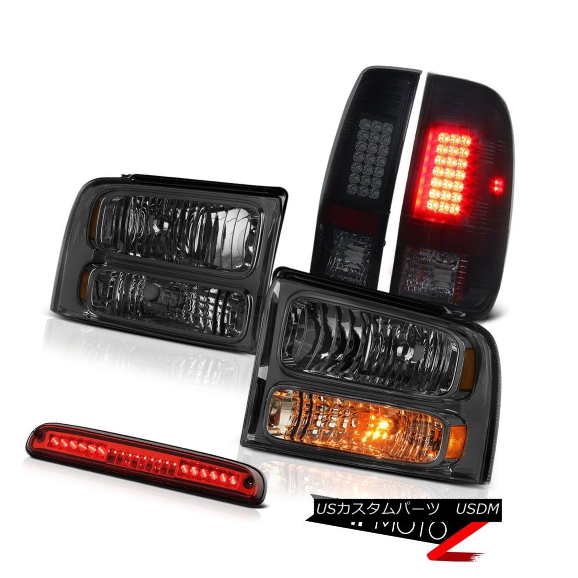 ヘッドライト 2005-2007 Ford F350 SD Crystal Tinted Headlights Smoke LED Brake Lamps 3rd Red 2005-2007 Ford F350 SDクリスタルライトヘッドライトスモークLEDブレーキランプ3rdレッド 【並行輸入品】