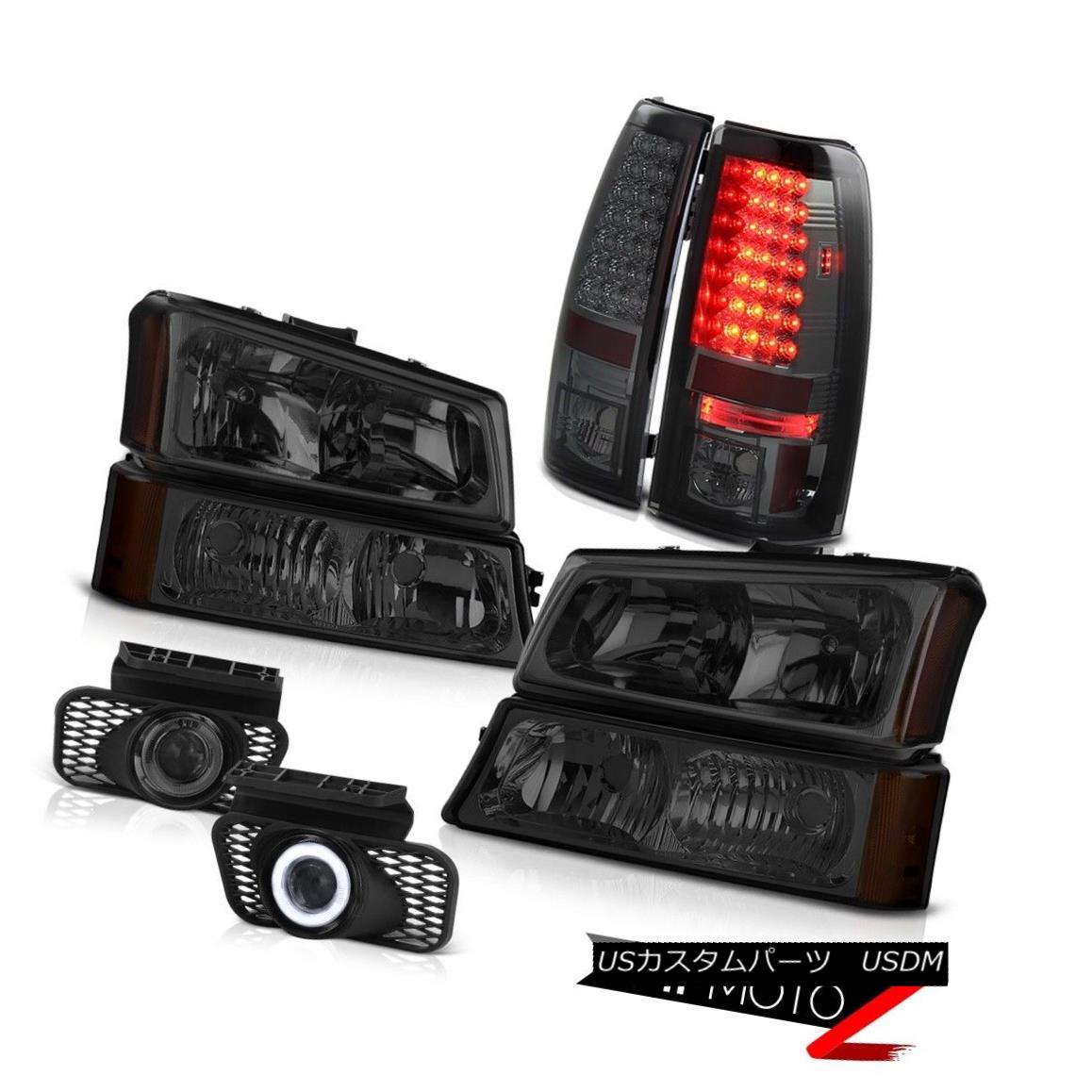 ヘッドライト Tinted Headlight Parking Lamp Smoke LED Brake Lamp Projector Fog 03-06 Silverado 着色ヘッドライトパーキングランプスモークLEDブレーキランププロジェクターフォグ03-06 Silverado 【並行輸入品】