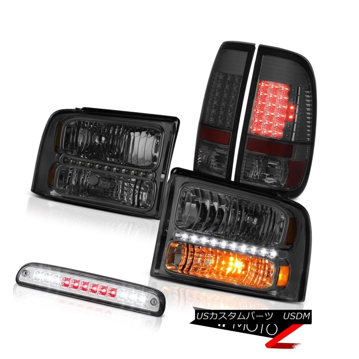 ヘッドライト 05-07 F250 Highline Smoke Tinted Headlamps Smoked LED Taillamps 3rd Brake Chrome 05-07 F250 Highline Smoke TintedヘッドランプSmoke LED Taillamps 3rd Brake Chrome 【並行輸入品】