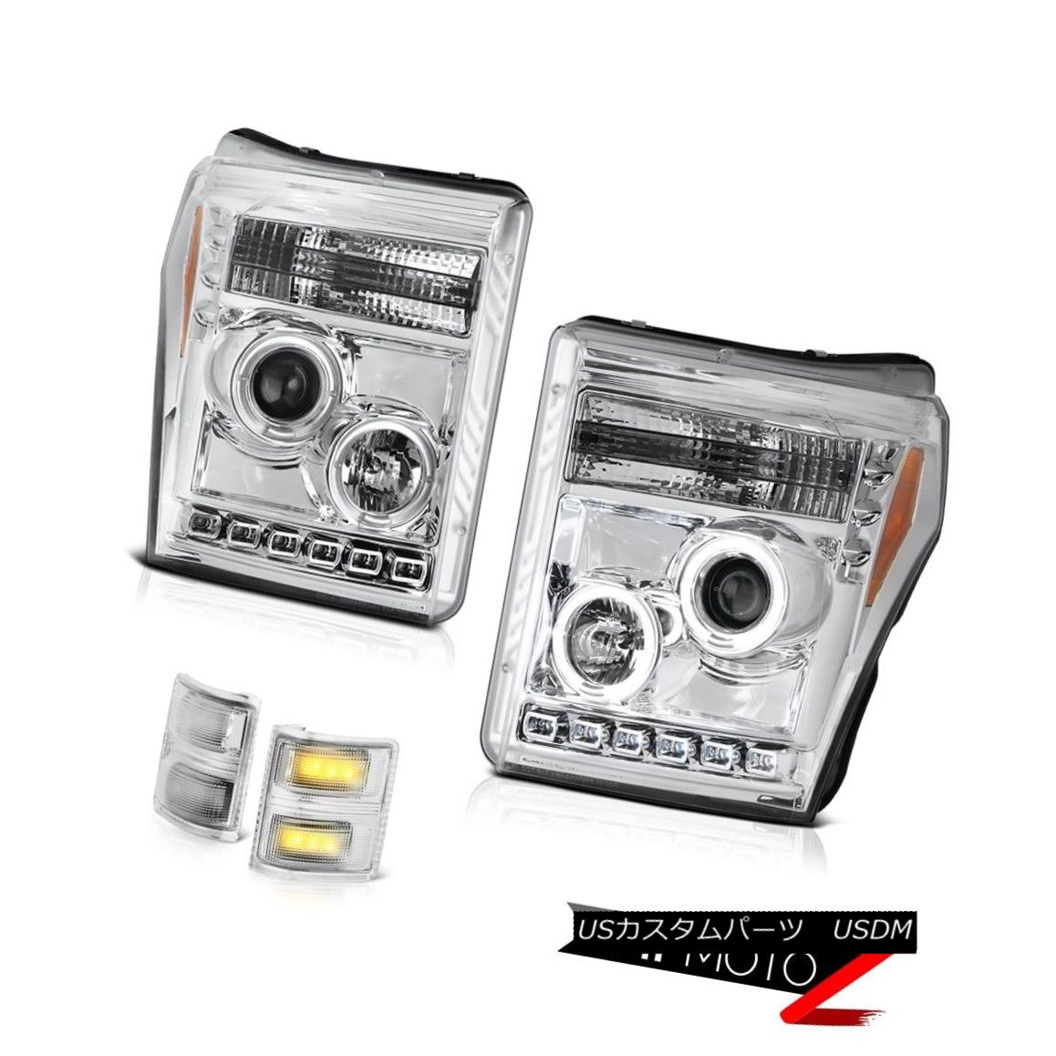 ヘッドライト 11-16 Ford F-250 Supderduty Mirror Signal Light Headlights Angel Eyes Halo Ring 11-16 Ford F-250スーパーDutyミラーシグナルライトヘッドライトAngel Eyes Halo Ring 【並行輸入品】