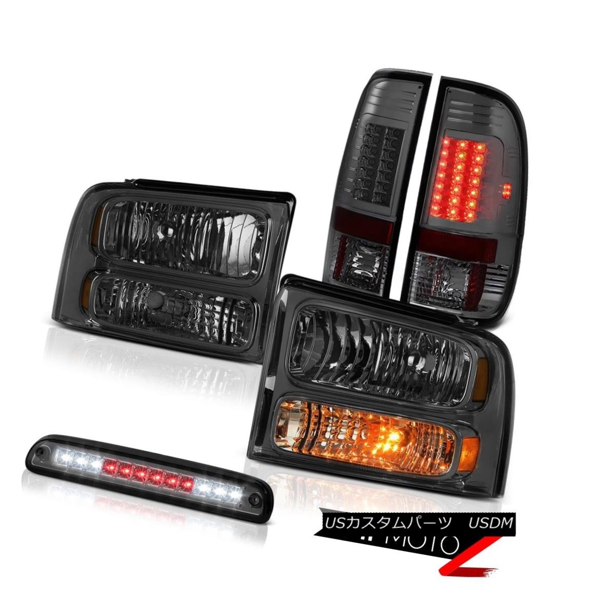 ヘッドライト 05-07 F350 Harley Davidson Crystal Tinted Headlights Smoke TailLights 3rd Brake 05-07 F350ハーレーダビッドソンクリスタルティンテッドヘッドライトスモークテールライト3rdブレーキ 【並行輸入品】