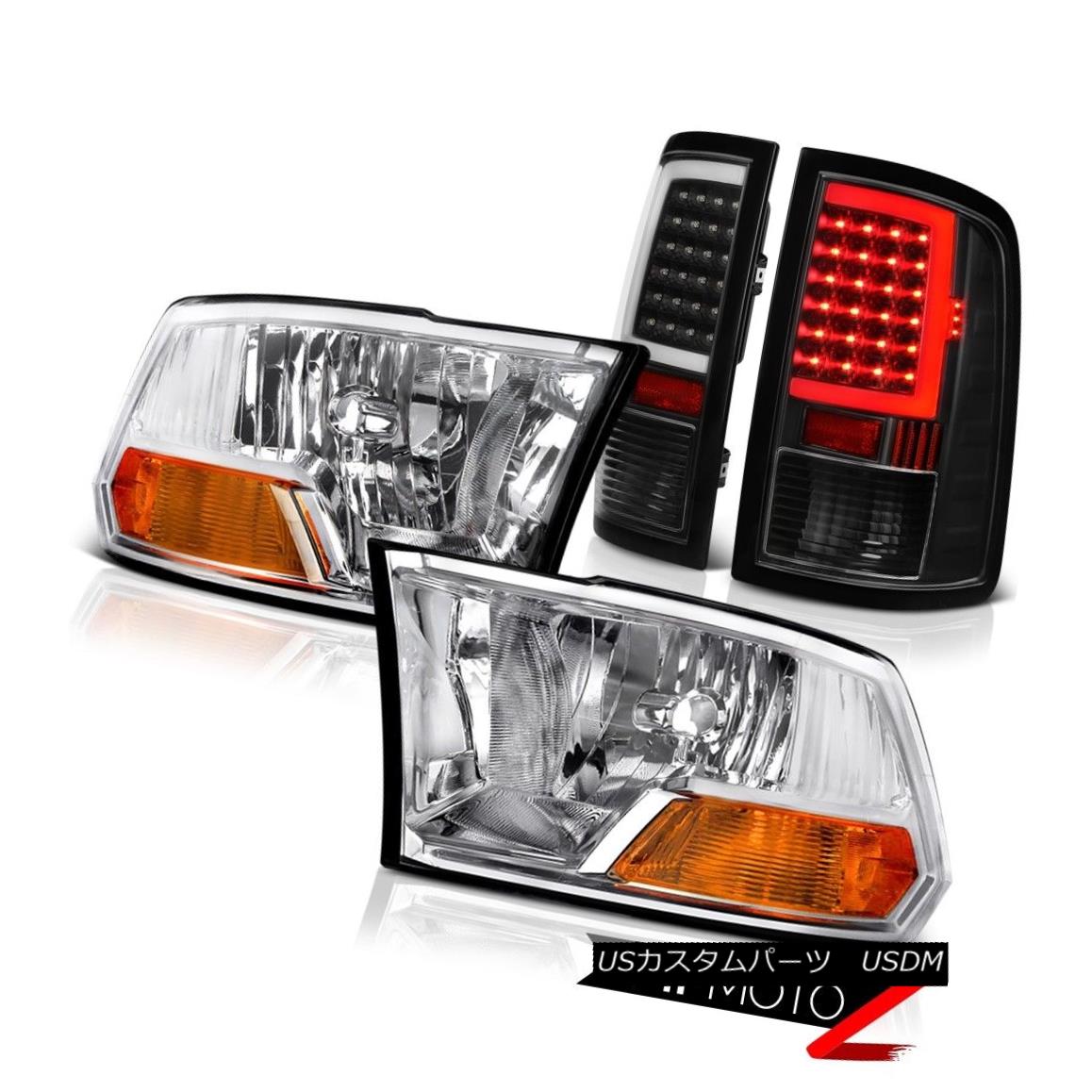 ヘッドライト 09-18 Dodge RAM 2500 LED Tail Light Chrome Factory Style Headlight Replacement 09-18ダッジRAM 2500 LEDテールライトクロームファクトリースタイルヘッドライトの交換 【並行輸入品】