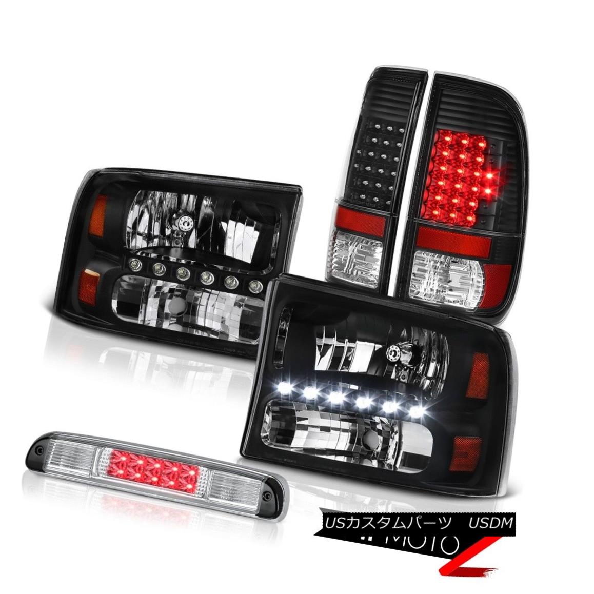 ヘッドライト Inky Black Headlights Tail Lights Assembly LED Roof Stop Clear 99-04 F250 5.4L Inky BlackヘッドライトテールライトアセンブリLEDルーフストップクリア99-04 F250 5.4L 【並行輸入品】 57,899円