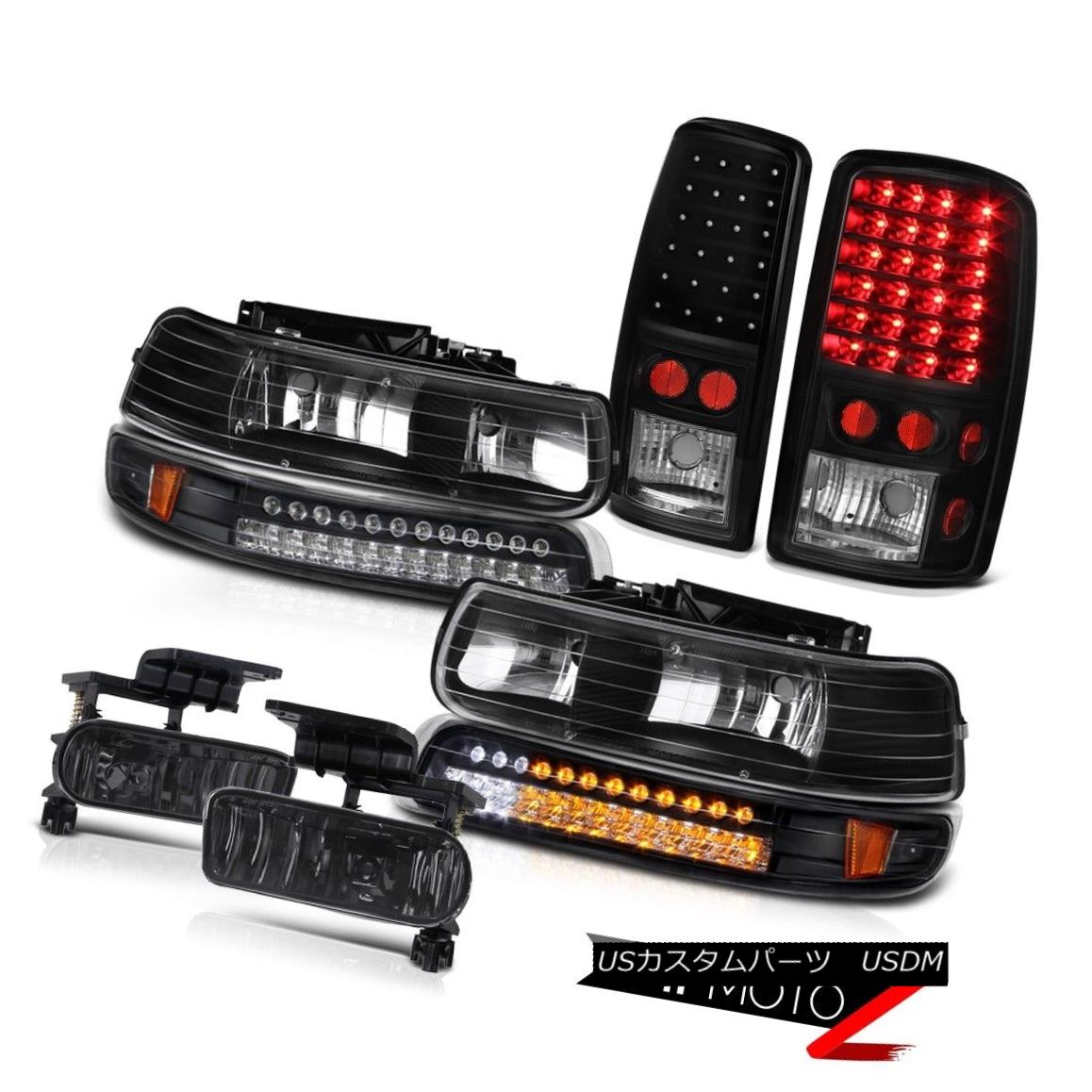 ヘッドライト Left Right Headlight SMD Brake Tail Lights Tinted Fog 2000-2006 Tahoe 5.3L 右のヘッドライトSMDブレーキテールライト着色された霧2000-2006タホ5.3L 【並行輸入品】