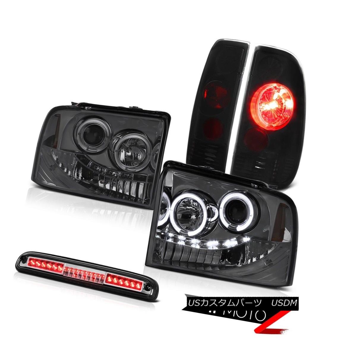 ヘッドライト Halo LED Projector Headlights Tail Lights Euro Third Brake 2005-2007 F350 7.3L Halo LEDプロジェクターヘッドライトテールライトEuro Third Brake 2005-2007 F350 7.3L 【並行輸入品】