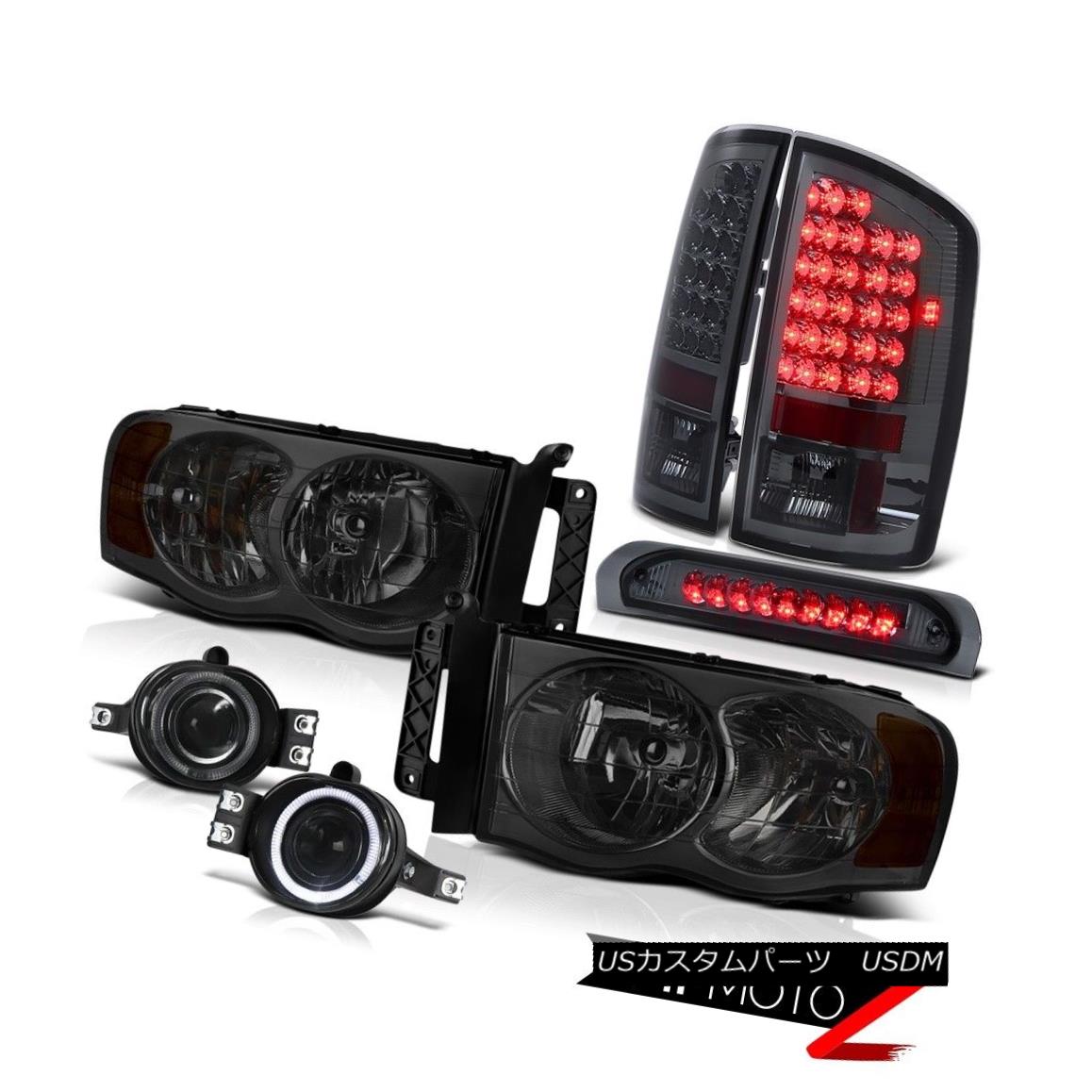 車用品 バイク用品 車用品 Tail Brake ヘッドライト パーツ ヘッドライト ライト ランプ ヘッドライト Dodge 02 05 Headlight Ram Smoke Led Tail Light Proj Fog Lamp Led Brake Light 02 05 Dodge Ram Smokeヘッドライトledテールライトproj Fogランプled