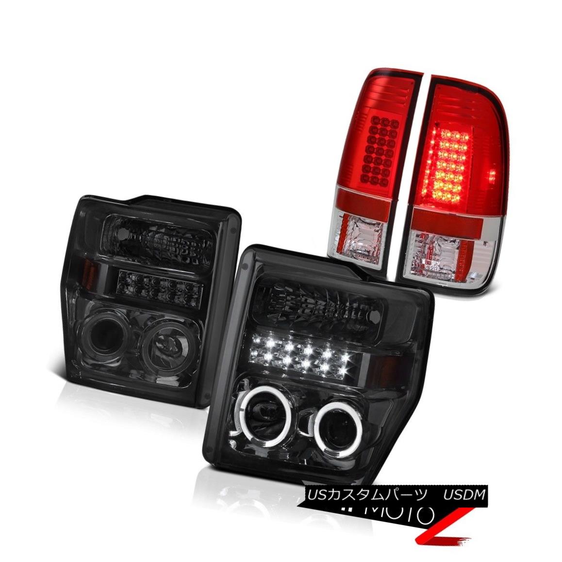 大特価 ライト ランプ Pair ヘッドライト Smoke 10 09 08 Xl 7 3l ペア煙ハローledヘッドライトトライアンフクロームフォードsuperduty 10 09 08 Xl 7 3l Superduty Ford Chrome Taillamps Headlights Led Halo Newsfromthetrail Thousandtrails Com