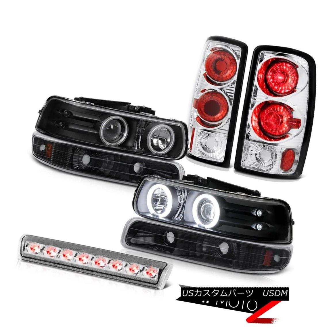 ライト ランプ 今日の超目玉 Clear Led Roof Lights Tail Brake Rear Bumper Headlights Black ヘッドライト 00 06 ブラックヘッドライトバンパーリアブレーキテールライトルーフledクリア00 06タホz71 Z71 Tahoe