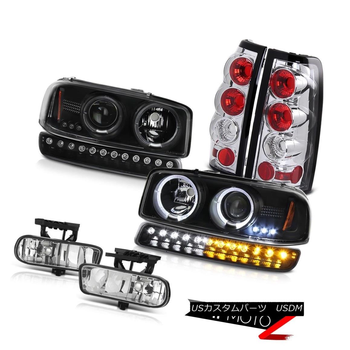 ヘッドライト 99-03 Sierra Chrome Haloプロジェクターヘッドライト+テールランプ+ Smoke LED 3rdブレーキ 99-0｜ ライト、レンズ
