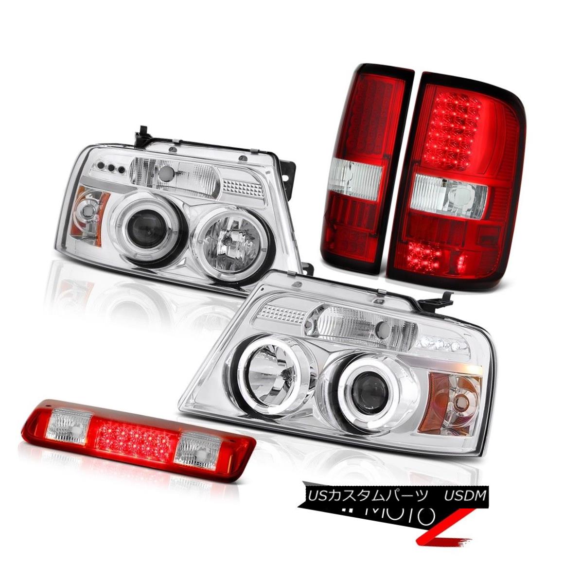 お年玉セール特価 ライト ランプ Ford 04 08 ヘッドライト F150 Haloリング Xlt第3ブレーキランプリア ランププロジェクター ヘッドライトsmd F150 Ford 04 08 Ring Halo Smd Headlights Projector Lamps Rear Lamp Brake 3rd Xlt