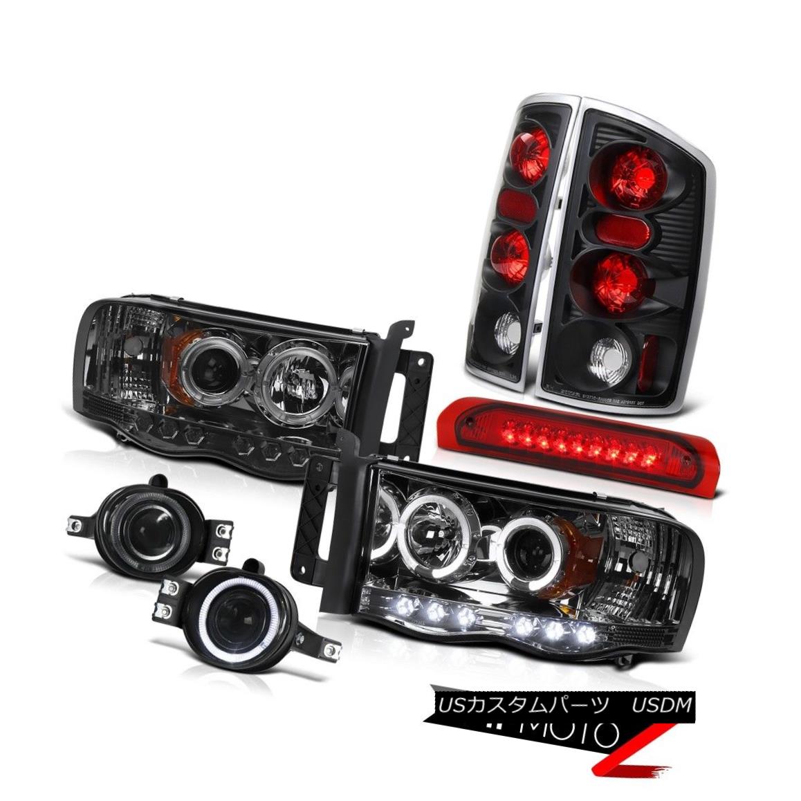 ヘッドライト L+R Halo Projector Headlights+LED 3rd Brake/Tail Lamp+Fog Light 02-05 Dodge RAM L + R Haloプロジェクターヘッドライト+ LED第3ブレーキ/テールランプ+フォグライト02-05 Dodge RAM 【並行輸入品】