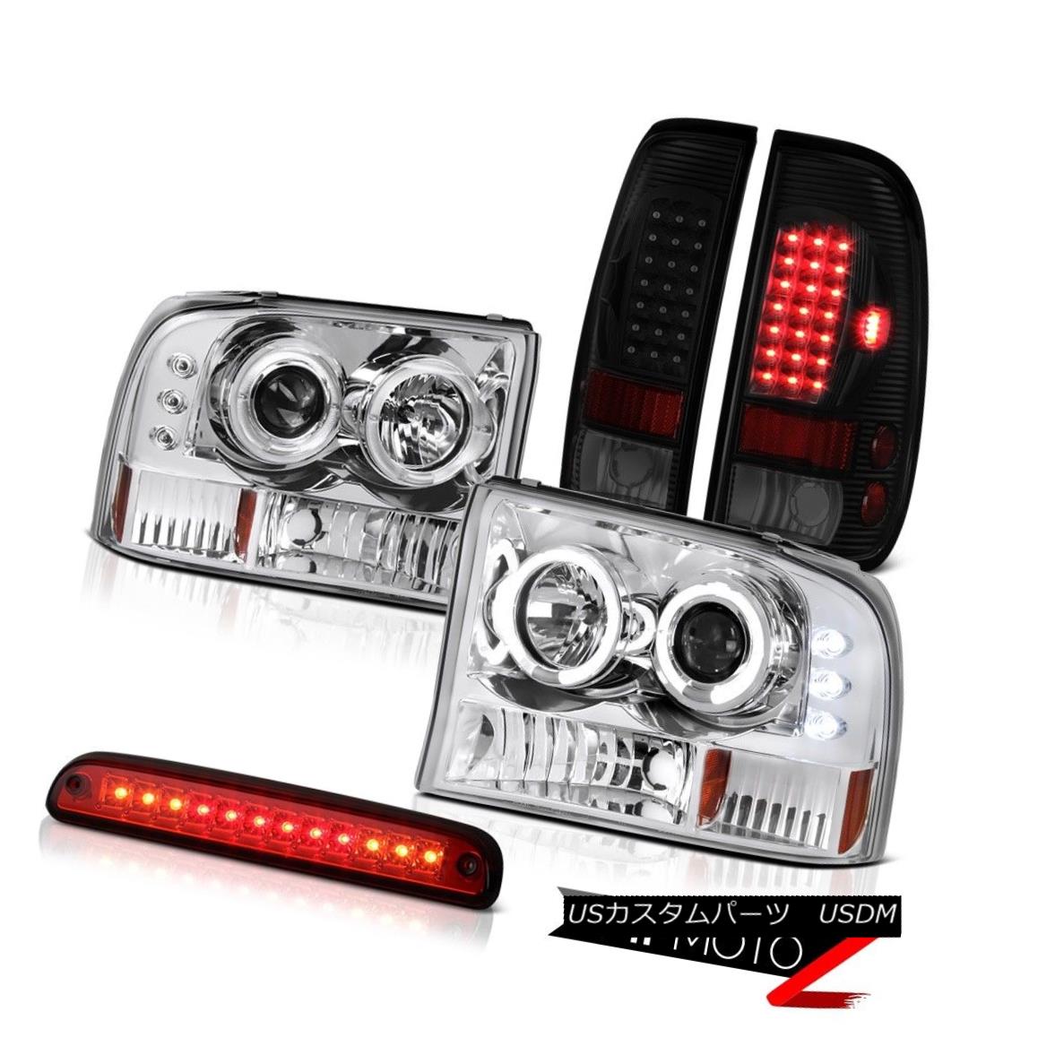 特別価格 ライト ランプ ヘッドライト Xltテールブレーキライトクロームプロジェクターヘッドランプレッドクリア3rdランプ F350 99 04 Lamp 3rd Clear Red Headlamps Projector Chrome Lights Brake Tail Xlt F350 99 04