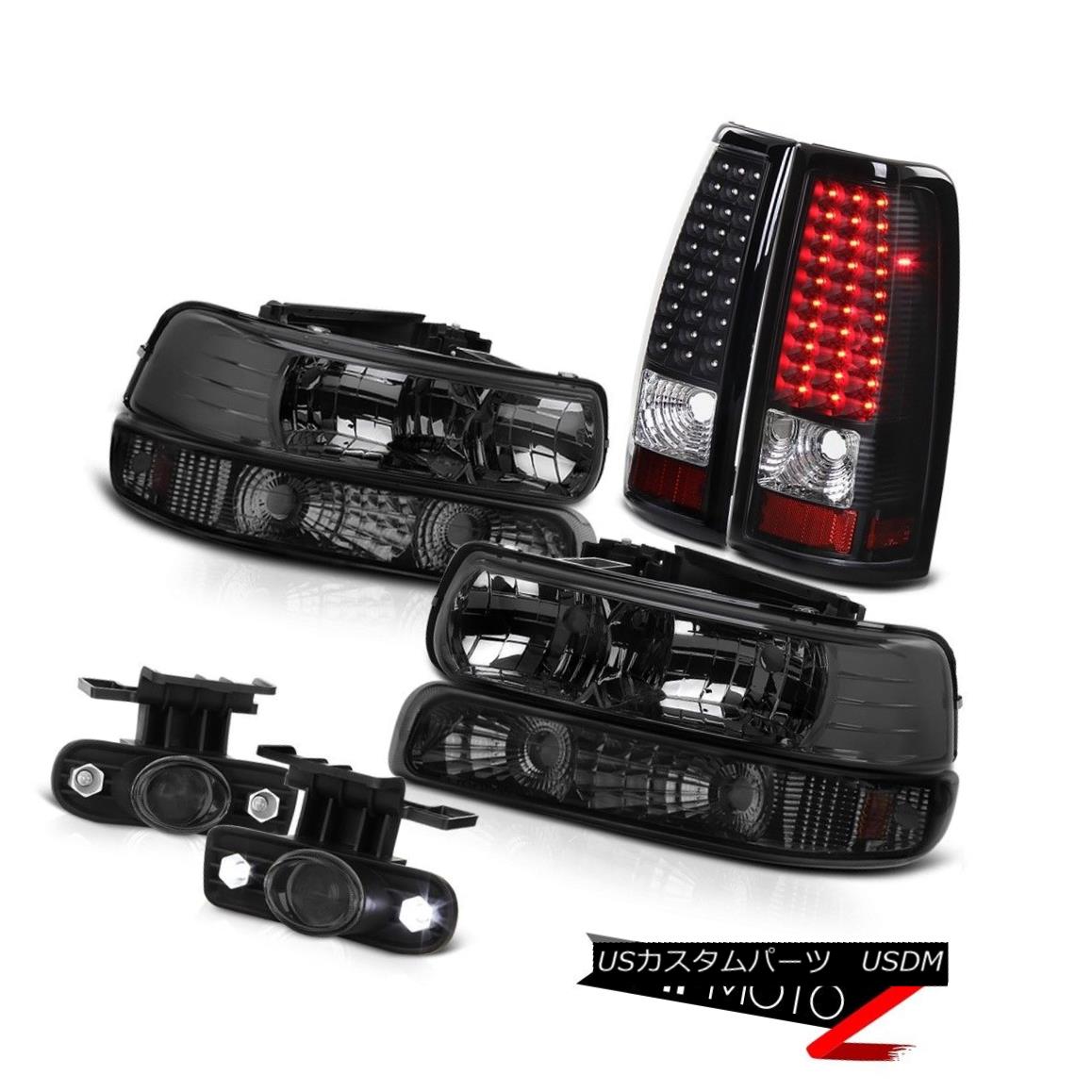 ヘッドランプ 99 02 Silverado 6 0l 8 1 V8 Crystal Smoke Headlight Signal Led Projector Drl Fog 99 02 Silverado 6 0l 8 1 V8クリスタルスモークヘッドライトマークledプロジェクターdrlフォッグ Onpointchiro Com
