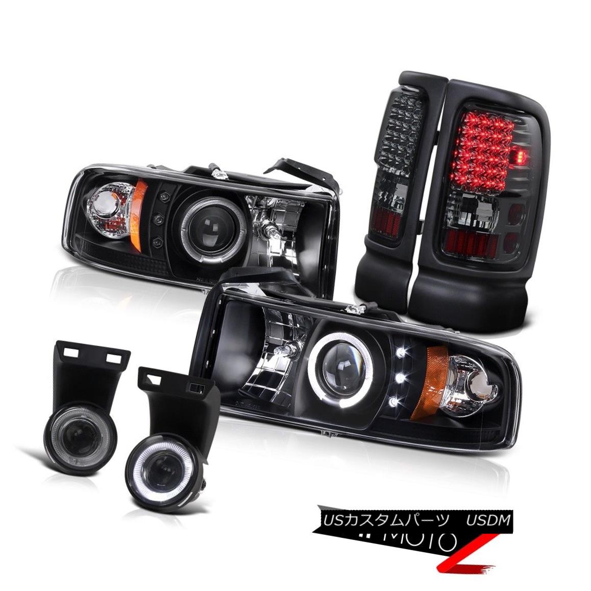 絶品 Eテールライトとマッチドエンジェルアイフォグランプ ブラックハロープロジェクターヘッドライト スモーク Lamp Fog Eye Angel W Matched Light Tail Led Headlight Smoke Projector Halo Black ヘッドライト ライト ランプ Mtgileadfgim Org