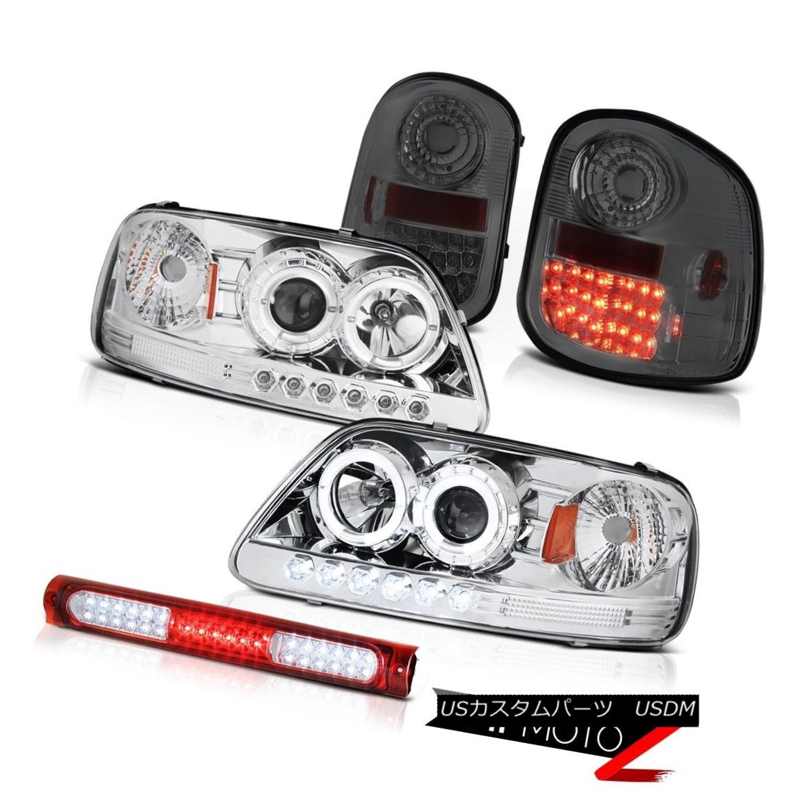 ヘッドライト Halo Headlights Smoke TailLight LED 3rd Brake 97-03 F150 Flareside King Ranch ハローヘッドライト煙テールライトLED第3ブレーキ97-03 F150フレアサイドキングランチ 【並行輸入品】