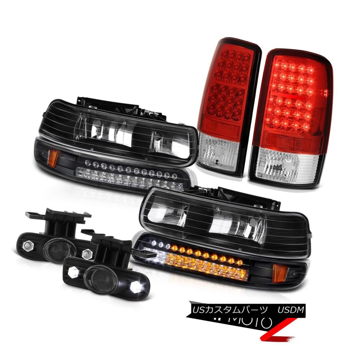 ヘッドライト 2000-2006 Suburban 5.7L Left Right Headlamps Bumper Taillamps Projector Fog 2000-2006郊外5.7L左ライトヘッドランプバンパータイルランププロジェクターフォグ 【並行輸入品】