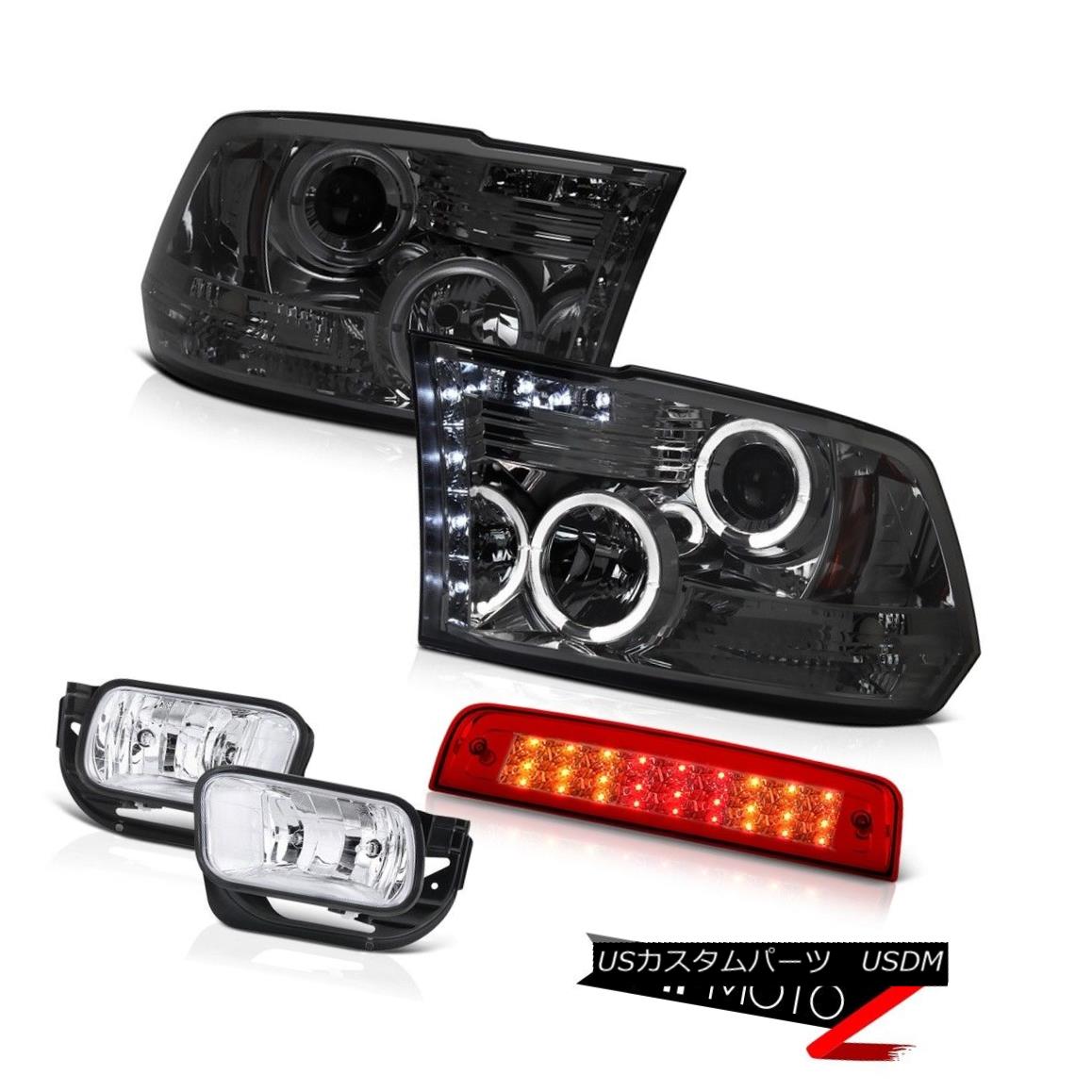ヘッドライト 09-13 Ram 1500 6.4L 3RD Brake Light Clear Chrome Foglamps Projector Headlights 09-13ラム1500 6.4L 3RDブレーキライトクリアクロームフォグランププロジェクターヘッドライト 【並行輸入品】