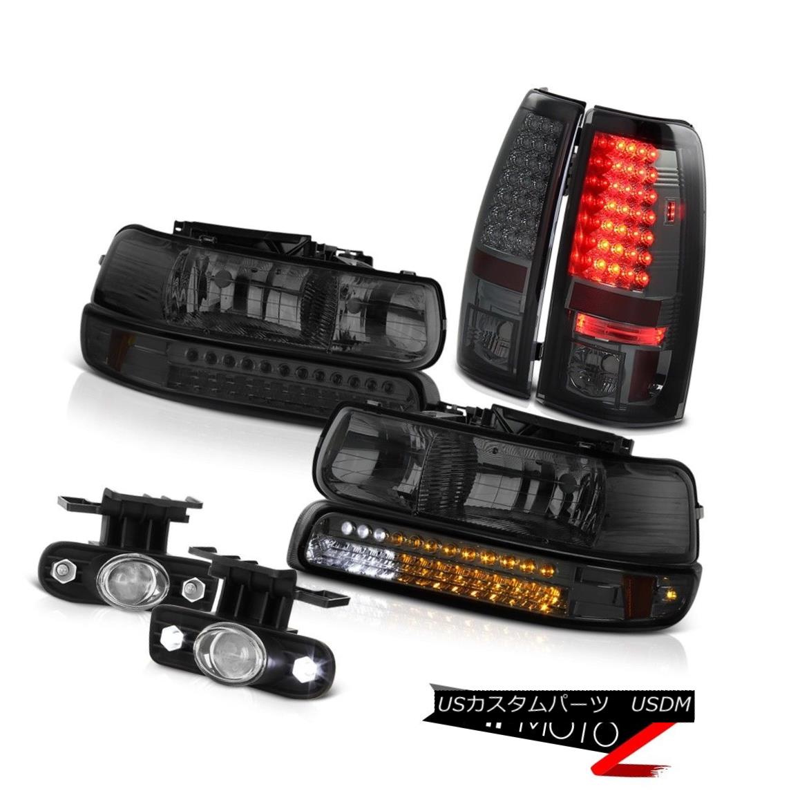 ヘッドライト 1999-2002 Silverado Extended Regular Smoke DRL Headlight LED Tail Lamps Foglight 1999-2002 Silverado拡張正規煙DRLヘッドライトLEDテールランプFoglight 【並行輸入品】