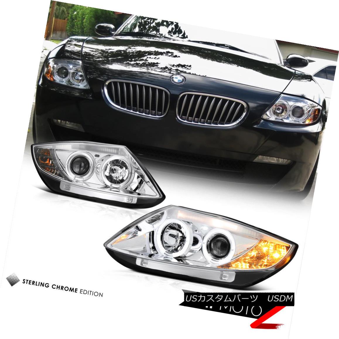 Pair Euro Left Right Clear Left Right Crystal Halo Headlight New New Pair ヘッドライト Projector 03 08 Bmw Z4 新しいペア左 右ユーロクリアクリスタルハロープロジェクターヘッドライト03 08 Bmw Z4 World倉庫 店車用品 バイク用品 車用品 パーツ