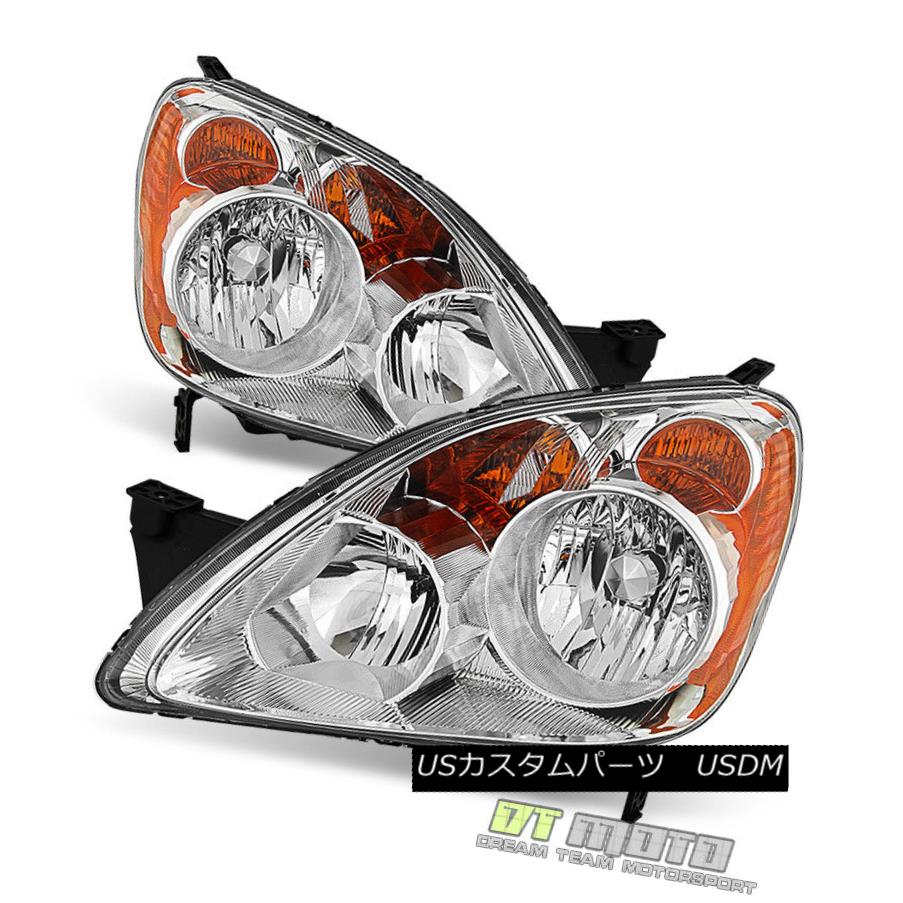 ヘッドライト For 2005-2006 Honda CRV { Japan Built Models } Headlights Headlamps Left+Right 2005?2006年ホンダCRV（日本建造モデル）ヘッドライトヘッドランプ左+右 【並行輸入品】
