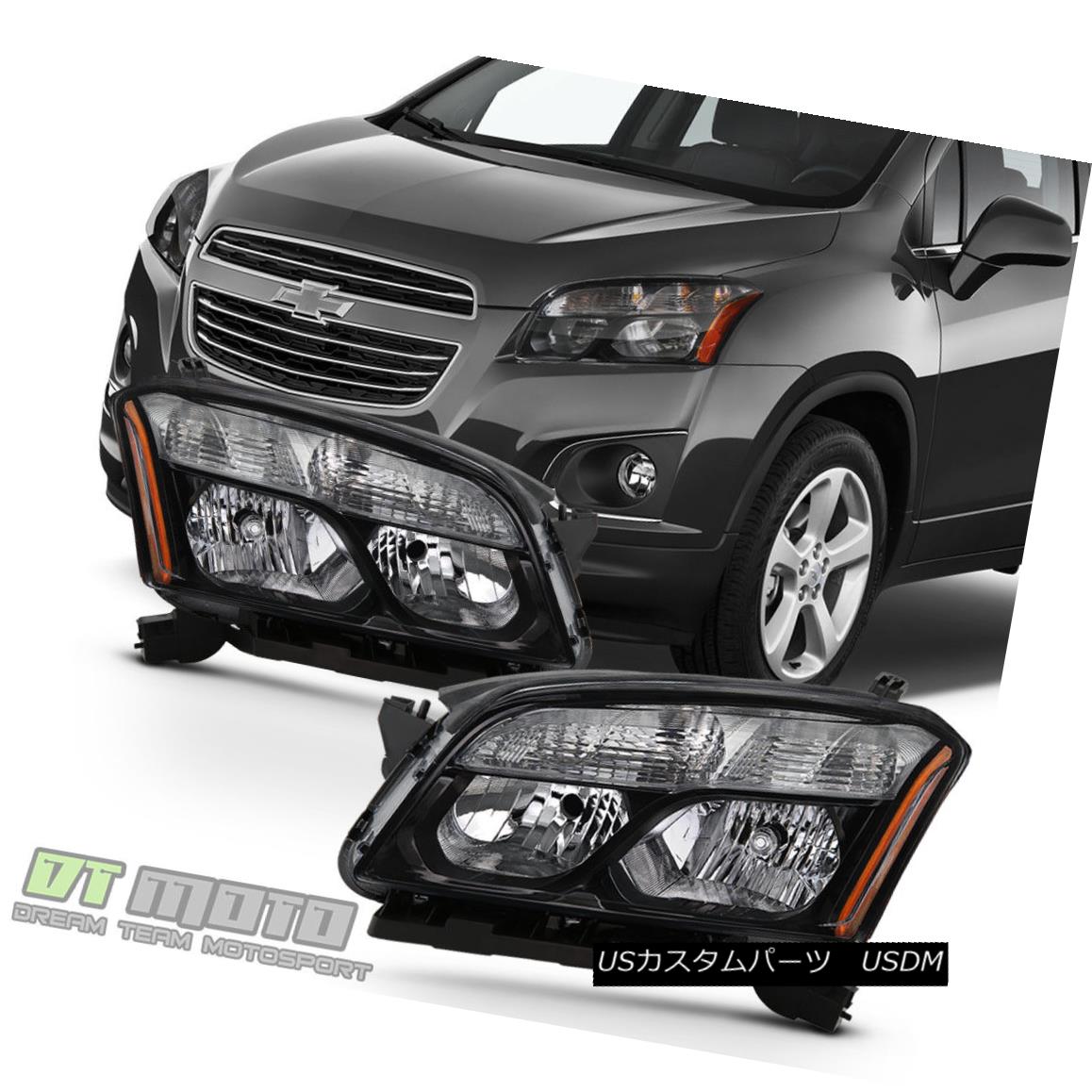 ヘッドライト Black 2013 2014 2015 2016 Chevy Trax LS LT LTZ Headlights Headlamps Left+Right ブラック2013 2014 2015 2016 Chevy Trax LS LT LTヘッドライトヘッドランプ左+右 【並行輸入品】｜カスタムパーツ WORLD倉庫