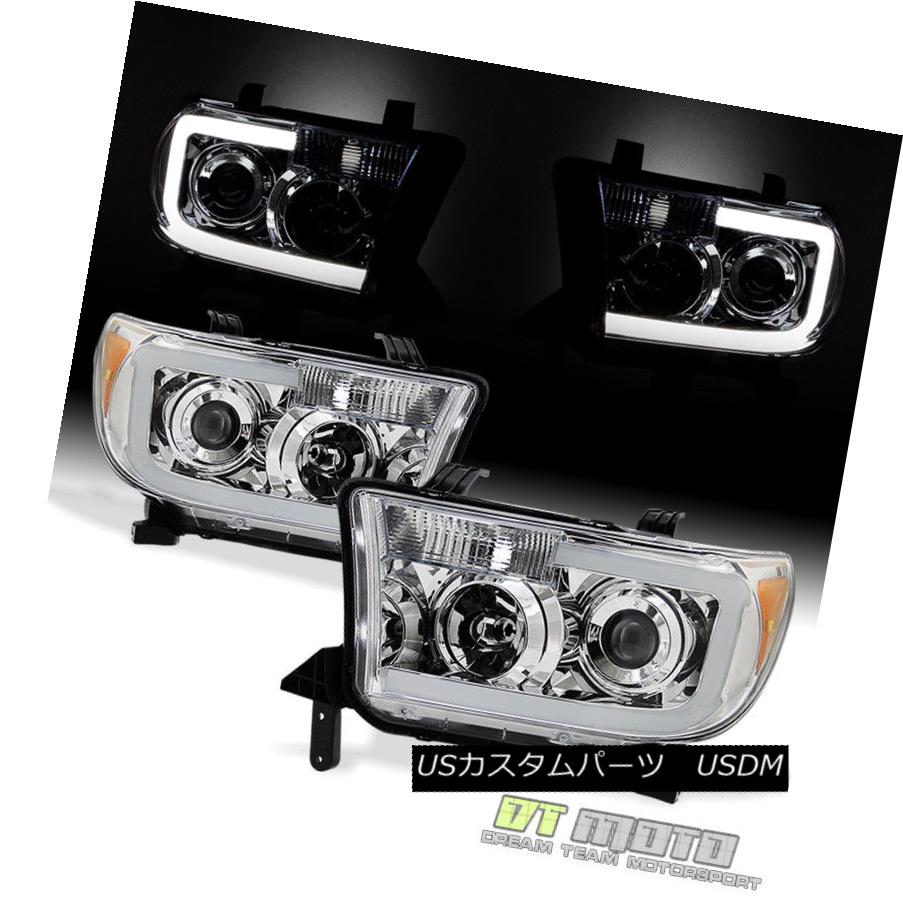 ヘッドライト 2007-2013 Toyota Tundra 08-17 Sequoia LED Tube Projector Headlights Headlamps 2007-2013 Toyota Tundra 08-17セコイアLEDチューブプロジェクターヘッドライトヘッドランプ 【並行輸入品】
