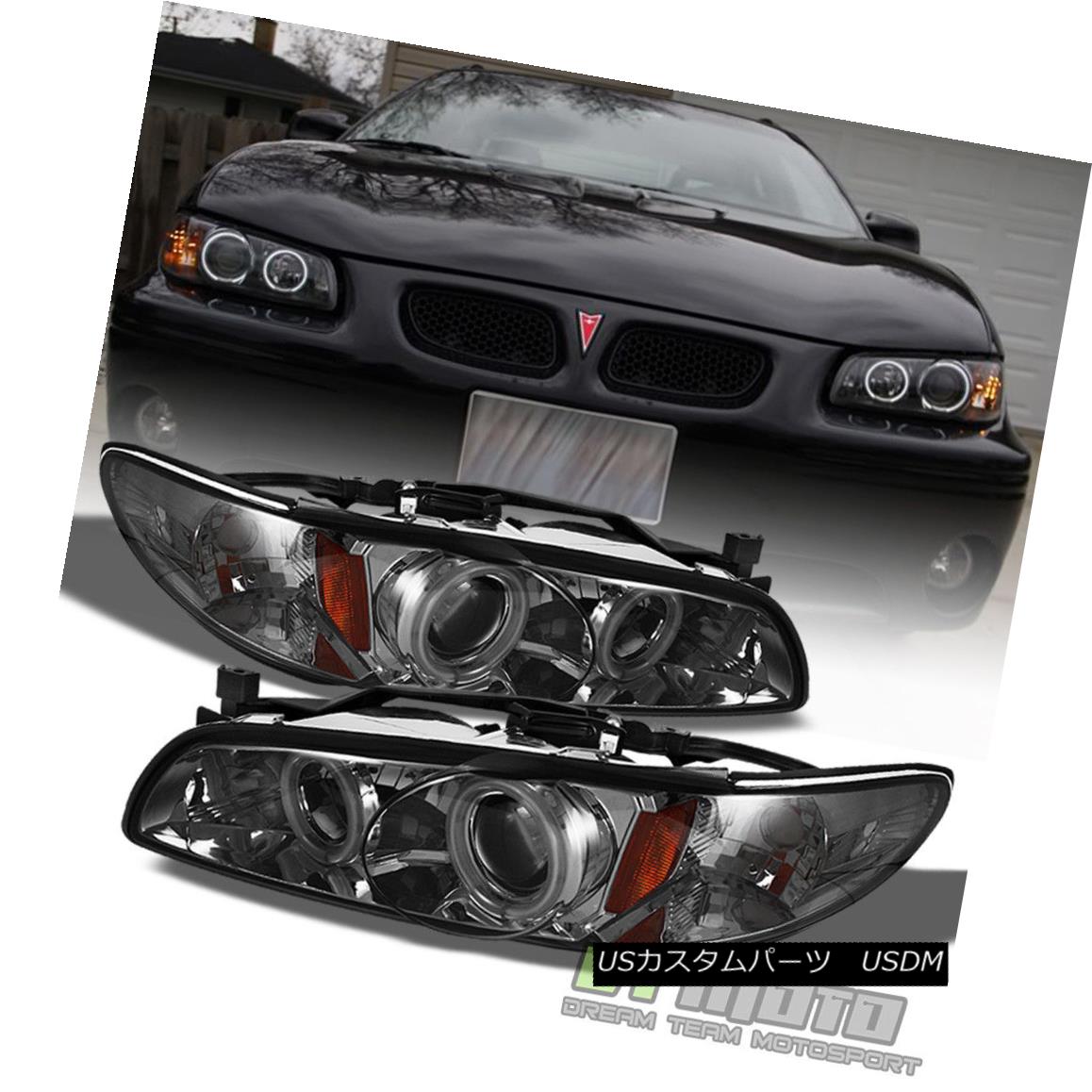 ヘッドライト Smoked 1997-2003 Pontiac Grand Prix CCFL Halo Projector Headlights Left+Right スモーク1997-2003ポンティアックグランプリCCFL Haloプロジェクターヘッドライト左+右 【並行輸入品】