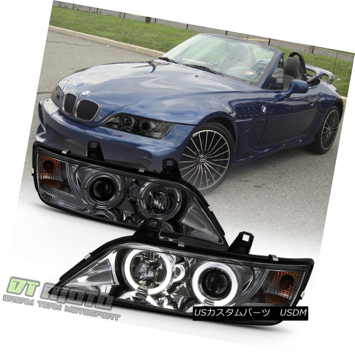 前照燈 Smoked 1996 02 Bmw Z3 Led Dual Halo Projector Headlights Headlamps Left Right 噴烟1996 02 Bmw Z3 Ledデュアル ハロ プロジェクター ヘッドライトヘッドランプ左 右手 Pghintheround Com