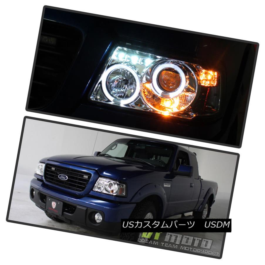 ヘッドライト 2001-2011 Ford Ranger LED Dual Halo Projector Headlights w/Built In Corner Lamps 2001?2011年フォードレンジャーLEDコーナーランプ内蔵のデュアルヘイロープロジェクターヘッドライト 【並行輸入品】 48,840円