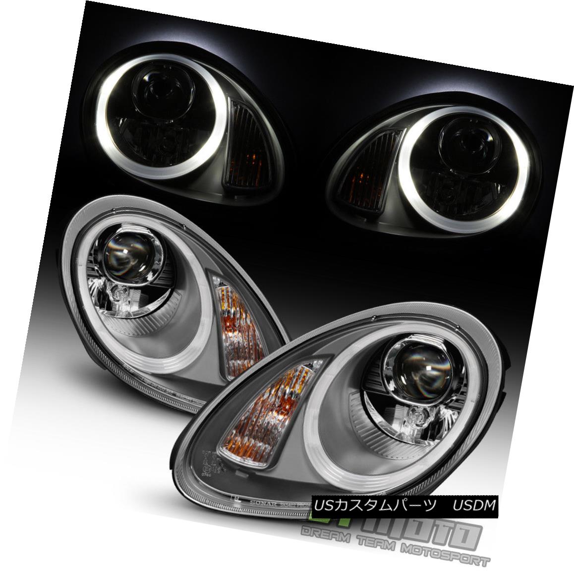 ヘッドライト Gray 2005-2008 Porsche Boxster 987 Cayman HID Model LED DRL Projector Headlights グレー2005-2008ポルシェボクスター987ケイマンHIDモデルLED DRLプロジェクターヘッドライト 【並行輸入品】｜カスタムパーツ WORLD倉庫