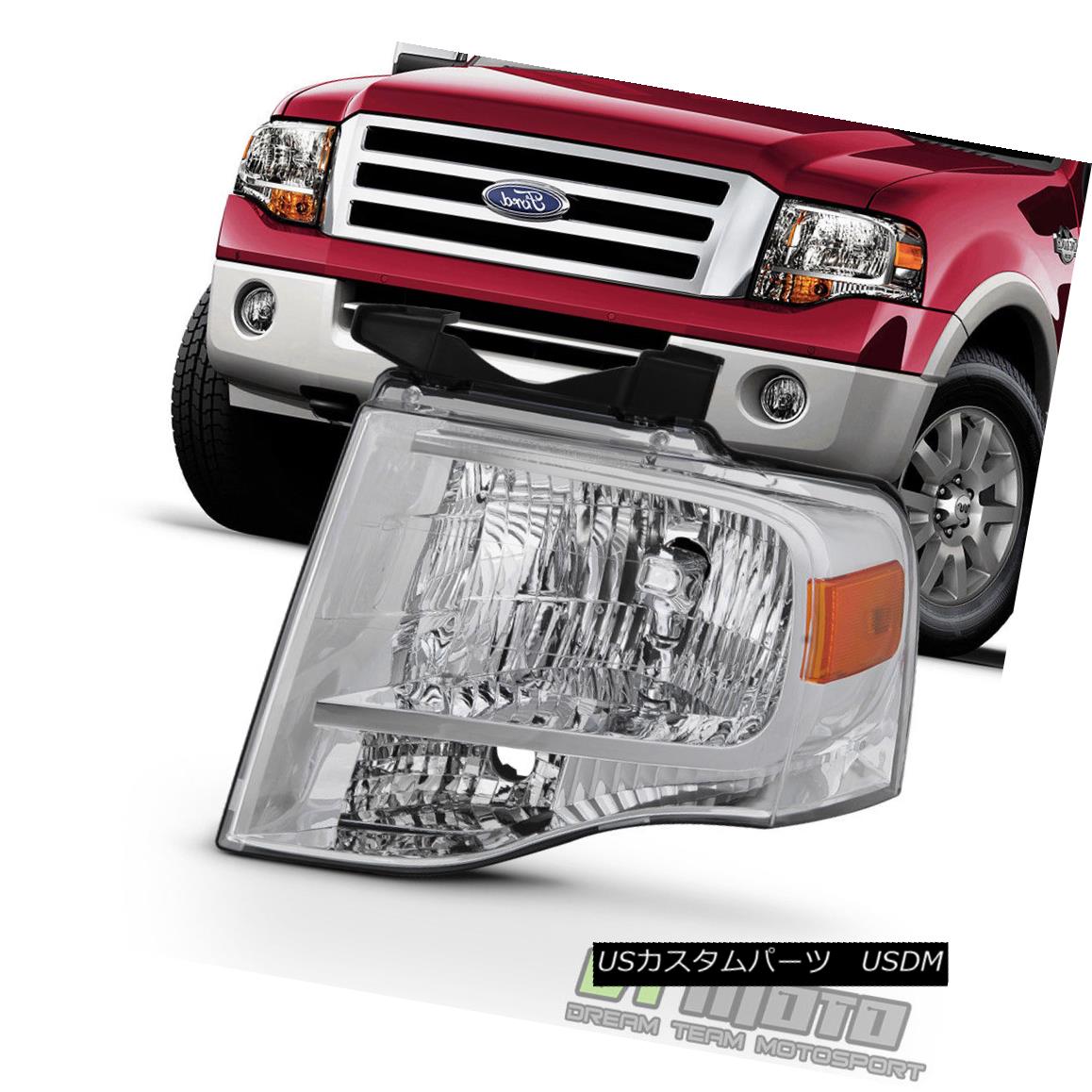 ヘッドライト 2007-2014 Ford Expedition Headlight Factory Style Headlamp 07-14 LH Driver Side 2007-2014フォード遠征ヘッドライト工場スタイルヘッドランプ07-14 LHドライバーサイド 【並行輸入品】