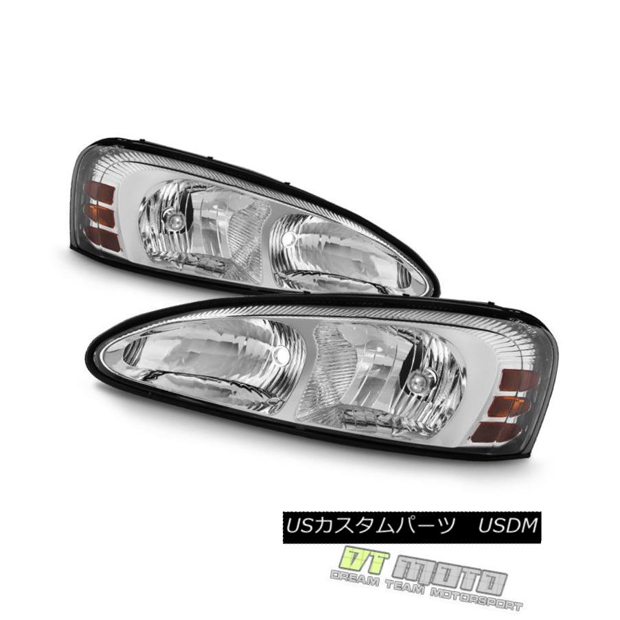 ヘッドライト 2004-2008 Pontiac Grand Prix Crystal Headlights Headlamps Replacement Left+Right 2004 - 2008年ポンティアックグランプリクリスタルヘッドライトヘッドライト交換左+右 【並行輸入品】