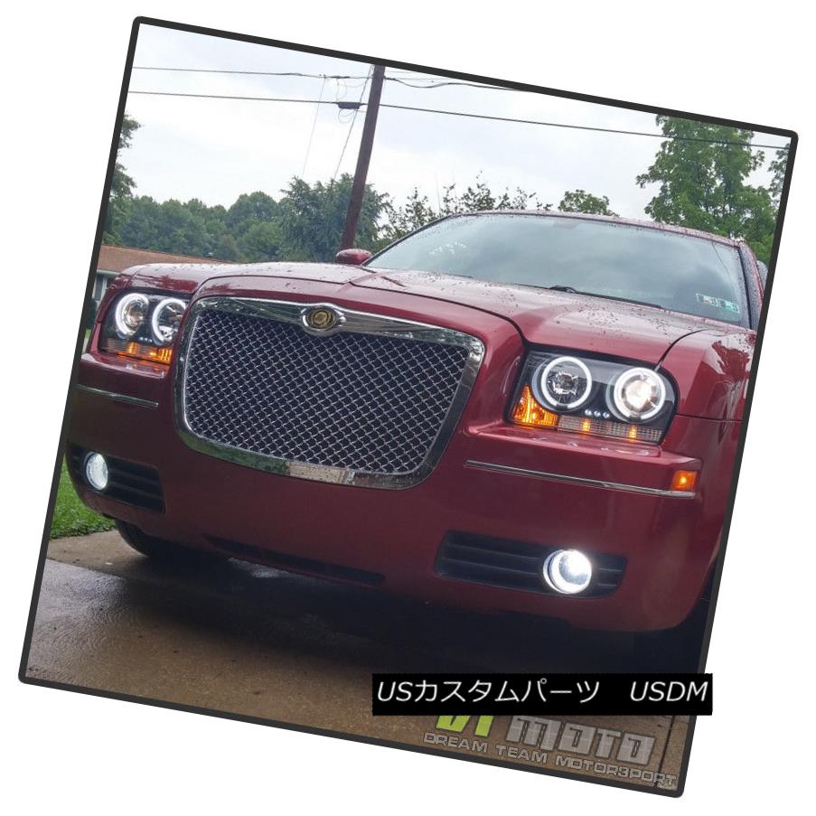 通販激安】 ヘッドライト Blk 2005-2007 Chrysler 300 LED CCFL Halo