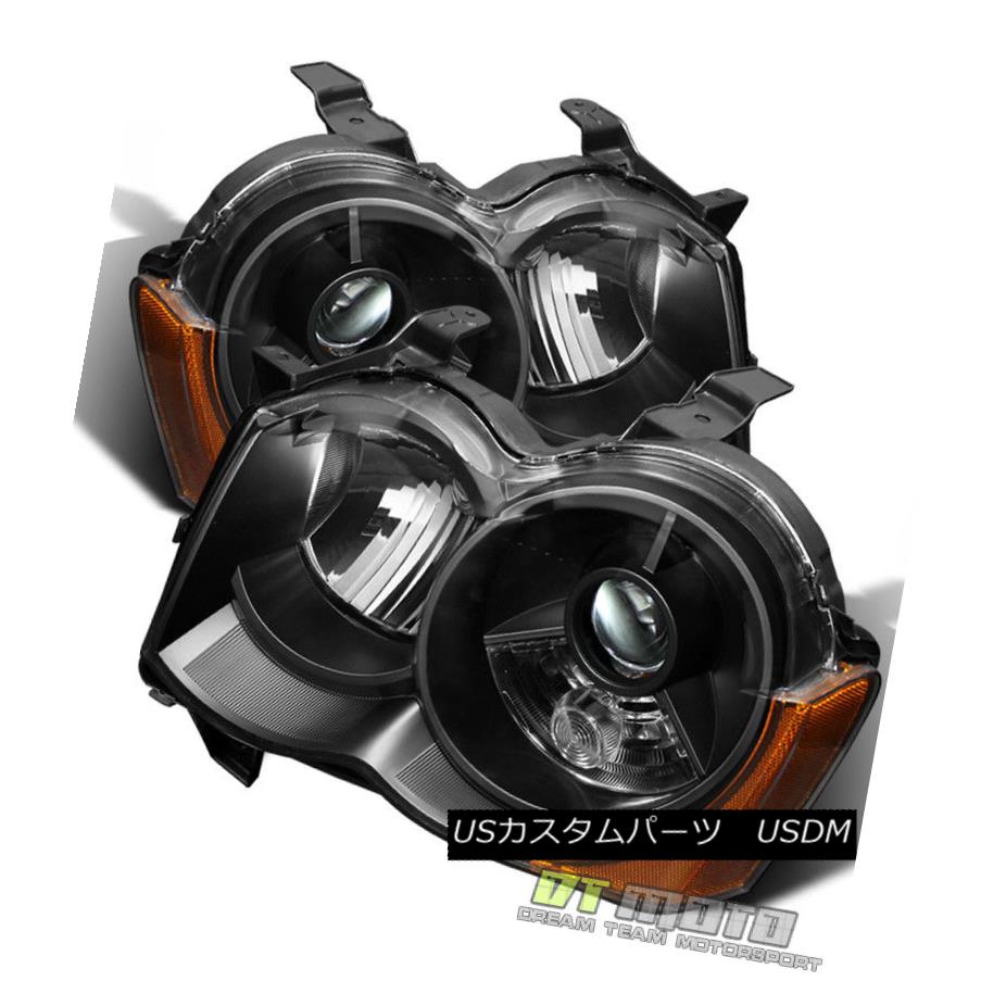 ヘッドライト Black 2008 2009 2010 Jeep Grand Cherokee Projector Headlights For HID Model Only ブラック2008 2009 2010ジープグランドチェロキープロジェクターヘッドライトHIDモデル専用 【並行輸入品】
