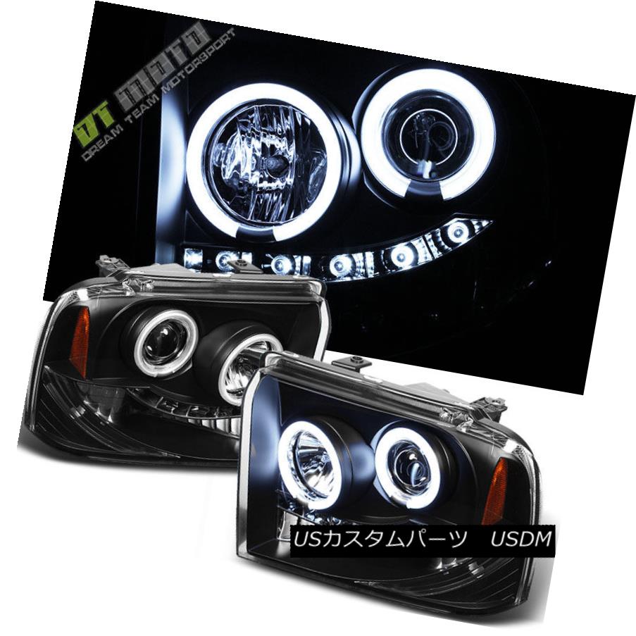 ヘッドライト Black 2005-2007 Ford F250 F350 F450 Superduty LED CCFL Halo Projector Headlights ブラック2005-2007 Ford F250 F350 F450 Superduty LED CCFL Haloプロジェクターヘッドライト 【並行輸入品】
