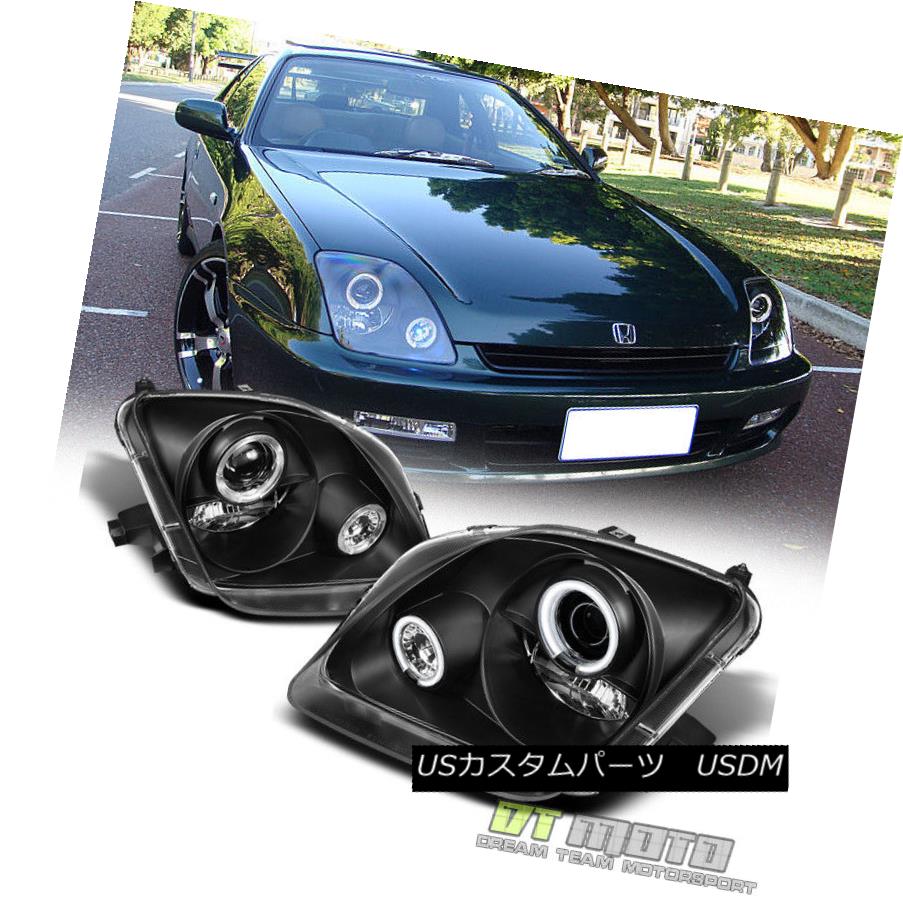 ランキング ライト ランプ 1997 02 Black For ヘッドライト Honda ブラック1997 02ホンダプレリュード用ledハロープロジェクターヘッドライト97 02ヘッドランプ Headlamps 97 02 Headlights Projector Halo Led Prelude Zambettis Com