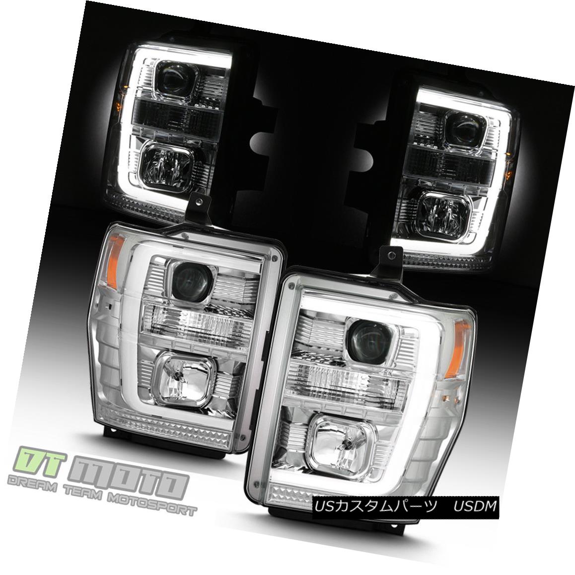 ヘッドライト 2008 2009 2010 Ford F250 F350 F450 LED Light Tube Projector Headlights Headlamps 2008年2009年2010年Ford F250 F350 F450 LEDライトチューブプロジェクターヘッドライトヘッドランプ 【並行輸入品】