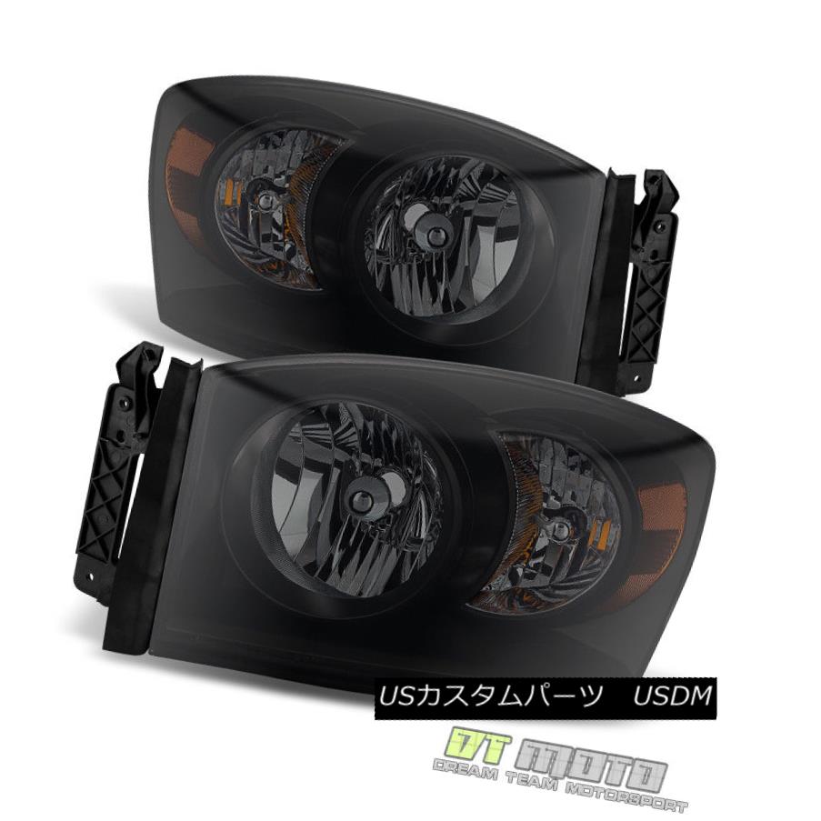 ヘッドライト Black Smoked 2007-2008 Dodge Ram 1500 07-09 Ram 2500 3500 Headlights Headlamps ブラックスモーク2007-2008ダッジラム1500 07-09ラム2500 3500ヘッドライトヘッドランプ 【並行輸入品】 38,396円