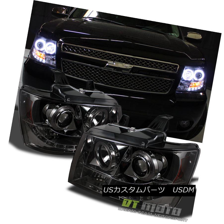 ヘッドライト [Smoked Tint Lens] 07-14 Suburban Tahoe Avalanche Halo Projector Led Headlights [スモークティントレンズ] 07-14郊外のタホアバランシェヘイロープロジェクターはヘッドライトをLed 【並行輸入品】 75,020円