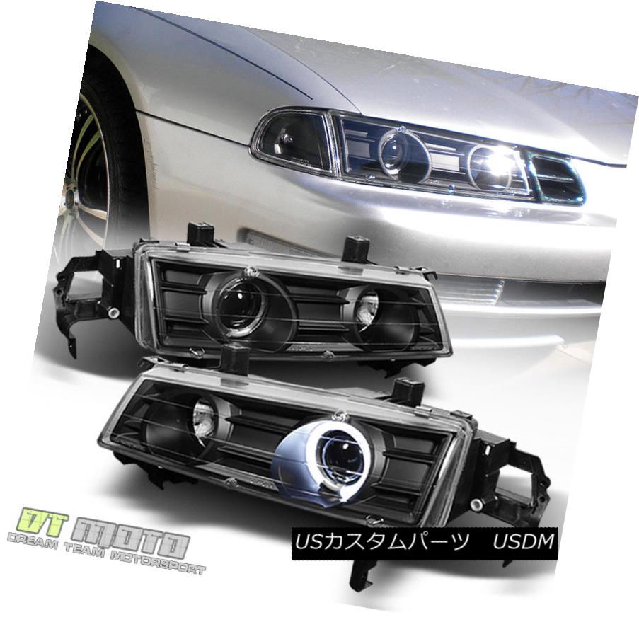 ヘッドライト For 1992-1996 Honda Prelude Angel Eye Halo Projector Headlights Left+Right 92-96 1992-1996ホンダプレリュードエンジェルアイハロープロジェクターヘッドライト左+右92-96 【並行輸入品】