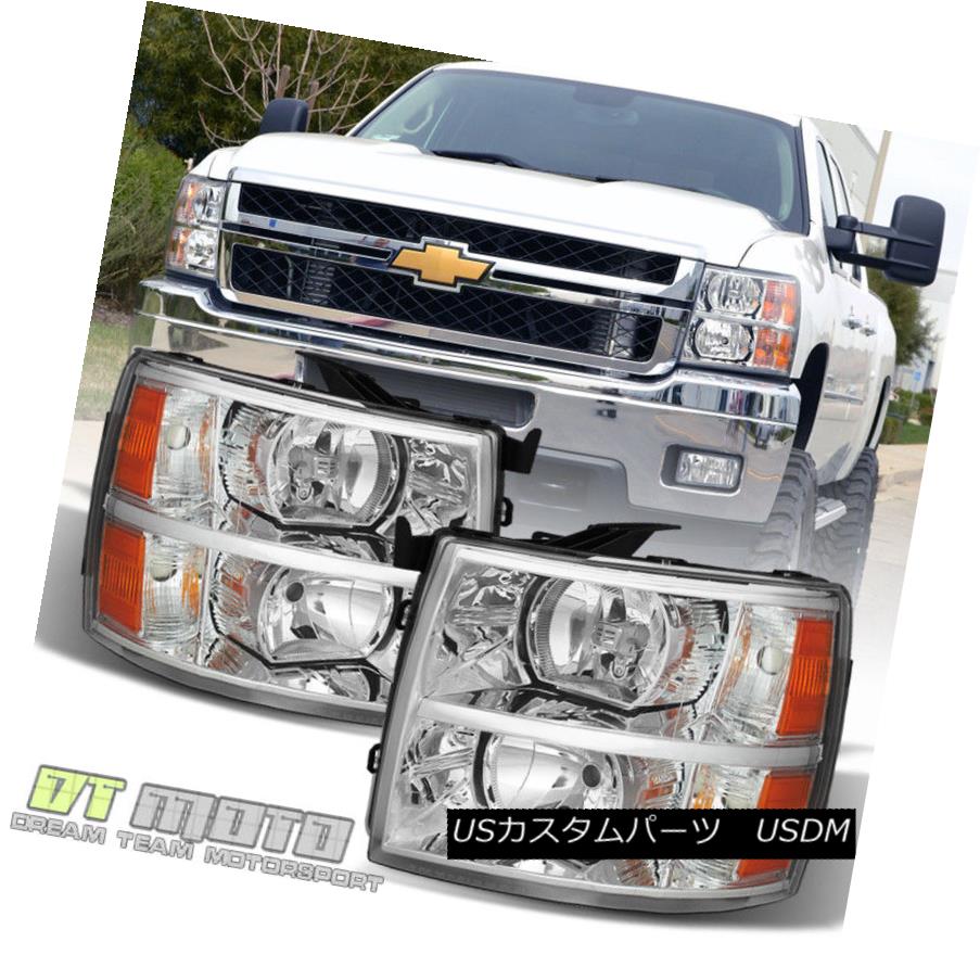 ヘッドライト 2007-2013 Chevy Silverado 1500 2500 3500 Replacement Headlights Headlamps Pair 2007-2013 Chevy Silverado 1500 2500 3500ヘッドライトヘッドライトペア 【並行輸入品】