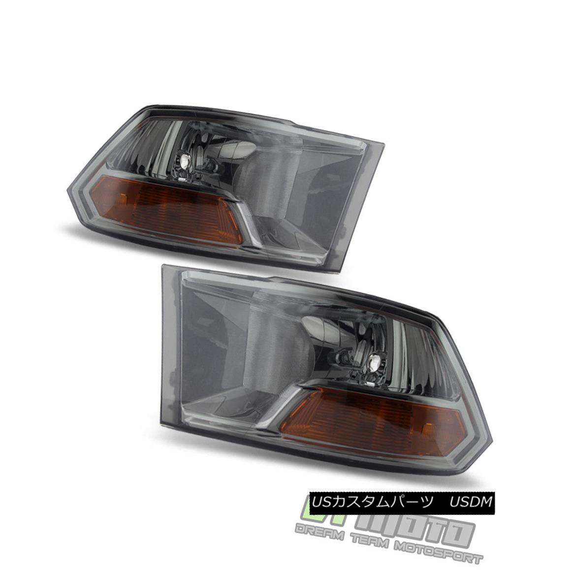 ヘッドライト Smoked Dodge Ram Headlights Set 2009 2010 2011 2012 2013 2014 2015 2016 2017 スモークドッジラムヘッドライトセット2009 2010 2011 2012 2013 2014 2015 2016 2017 【並行輸入品】