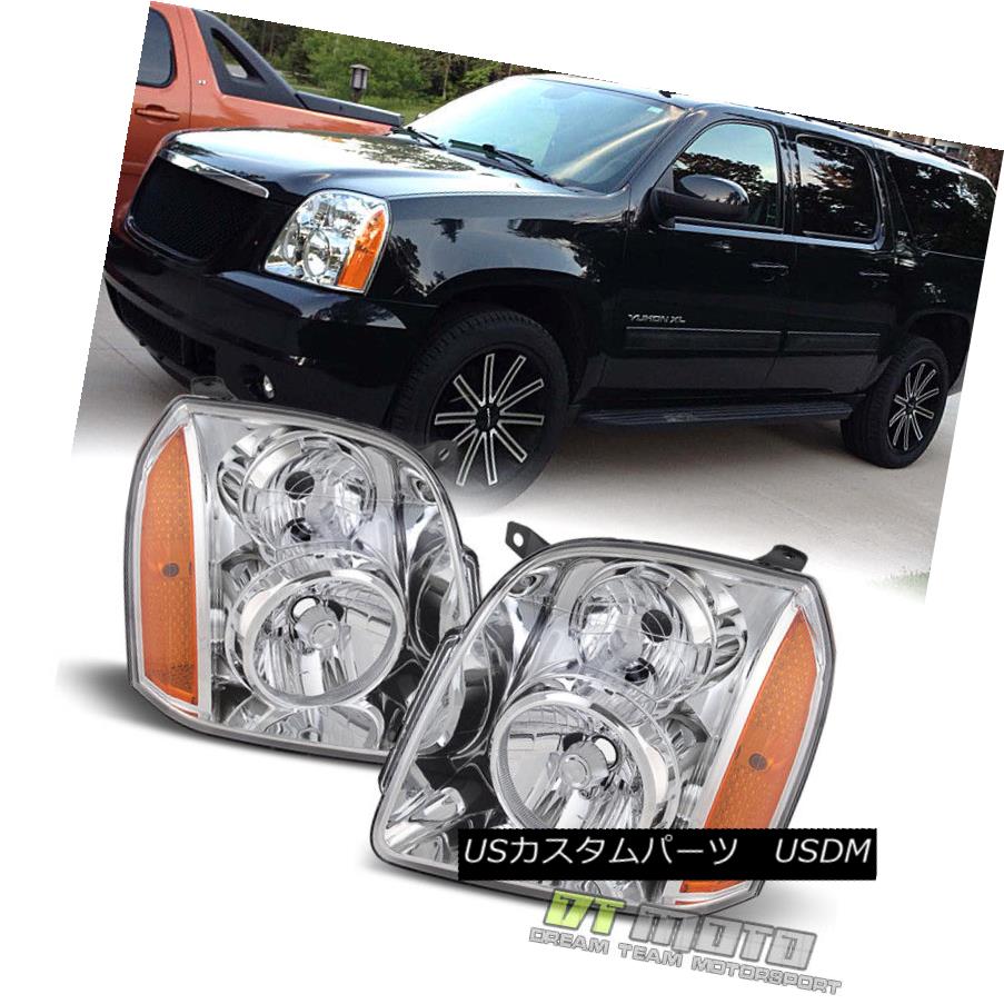 ヘッドライト 2007-2014 GMC Yukon XL 1500 2500 Headlights HeadLamps Replacement Left+Right Set 2007-2014 GMC Yukon XL 1500 2500ヘッドライトヘッドランプ交換用左右セット 【並行輸入品】