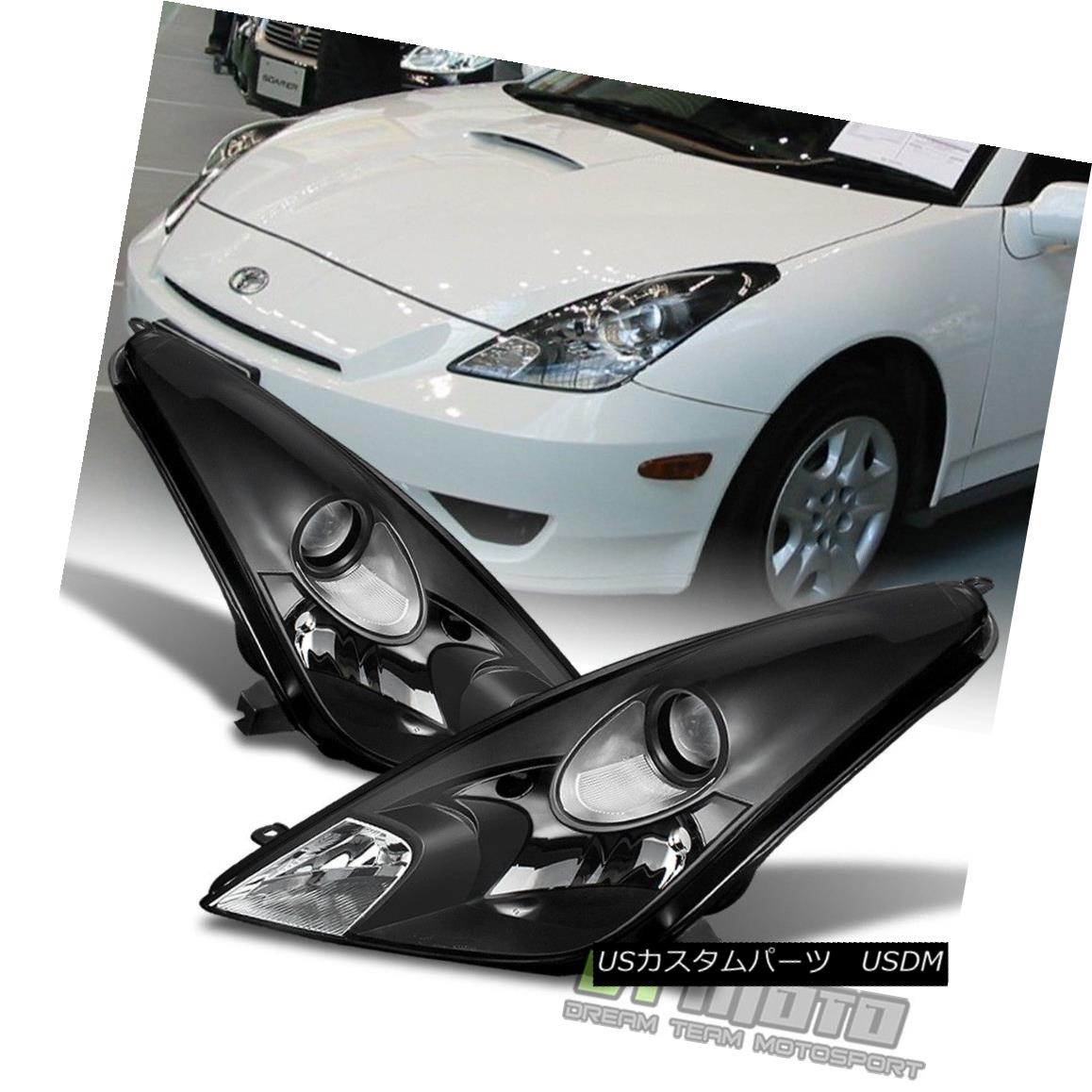 ヘッドライト Blk 2000 2001 2002 2003 2004 2005 Toyota Celica Headlights Headlamps Left+Right Blk 2000 2001 2002 2003 2004 2005トヨタCelicaヘッドライトヘッドランプ左+右 【並行輸入品】