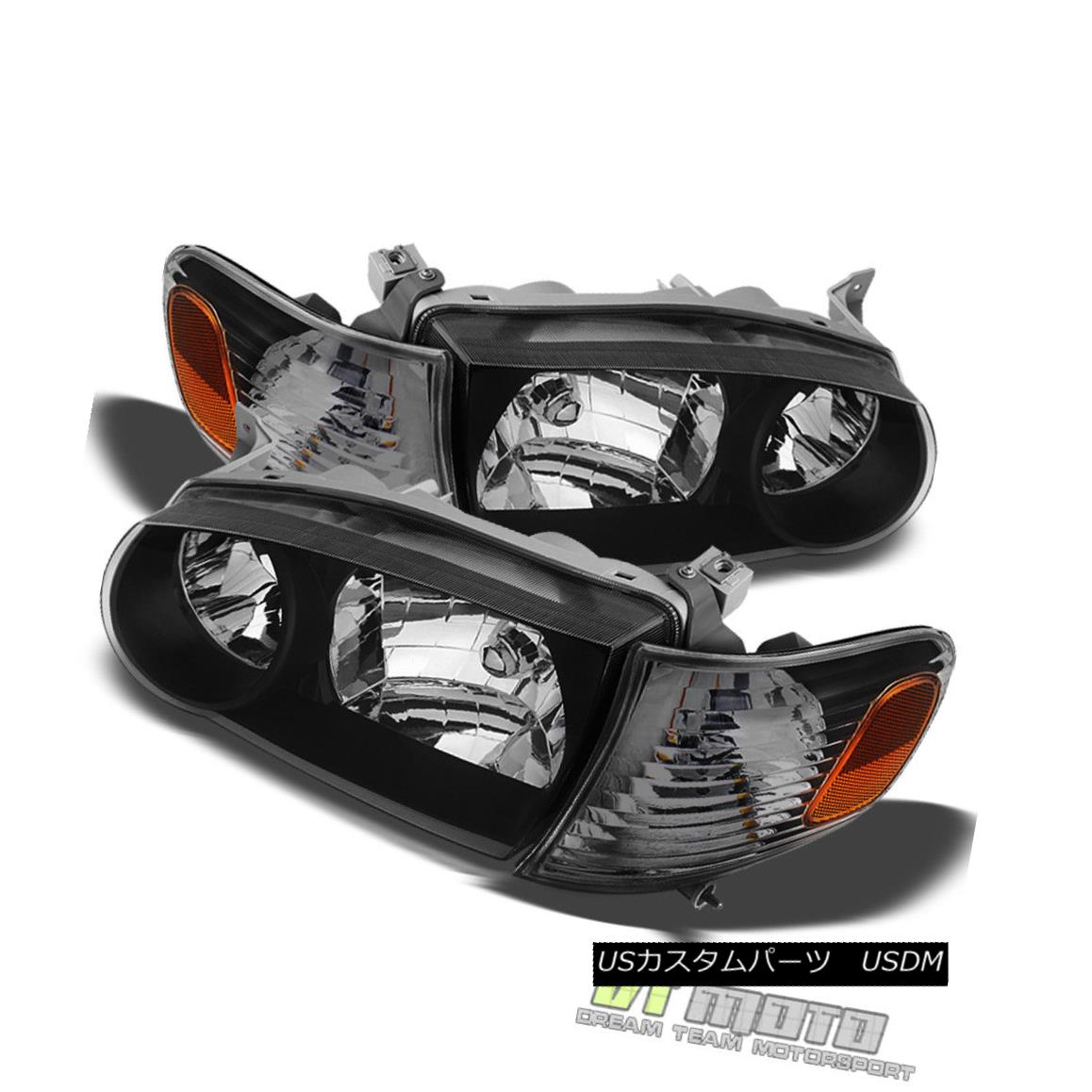 ヘッドライト Black 01-02 Toyota Corolla Headlights +Corner Signal Lamps Left+Right 2001-2002 黒01-02トヨタカローラヘッドライト+コーナー信号ランプ左+右2001-2002 【並行輸入品】 32,175円